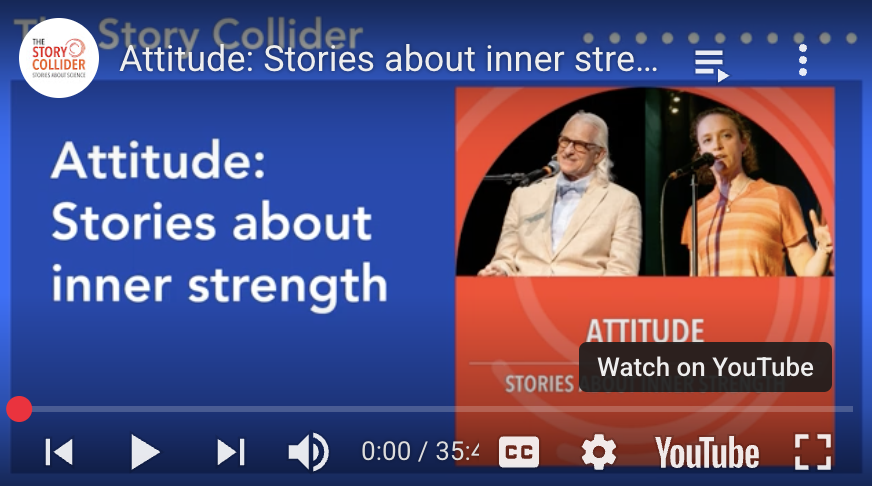 Youtube cover of Bianca at a microphone