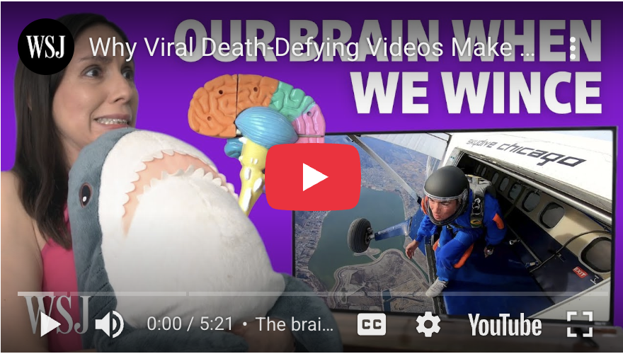 Youtube cover of "Why viral death-defying videos make you wince" video
