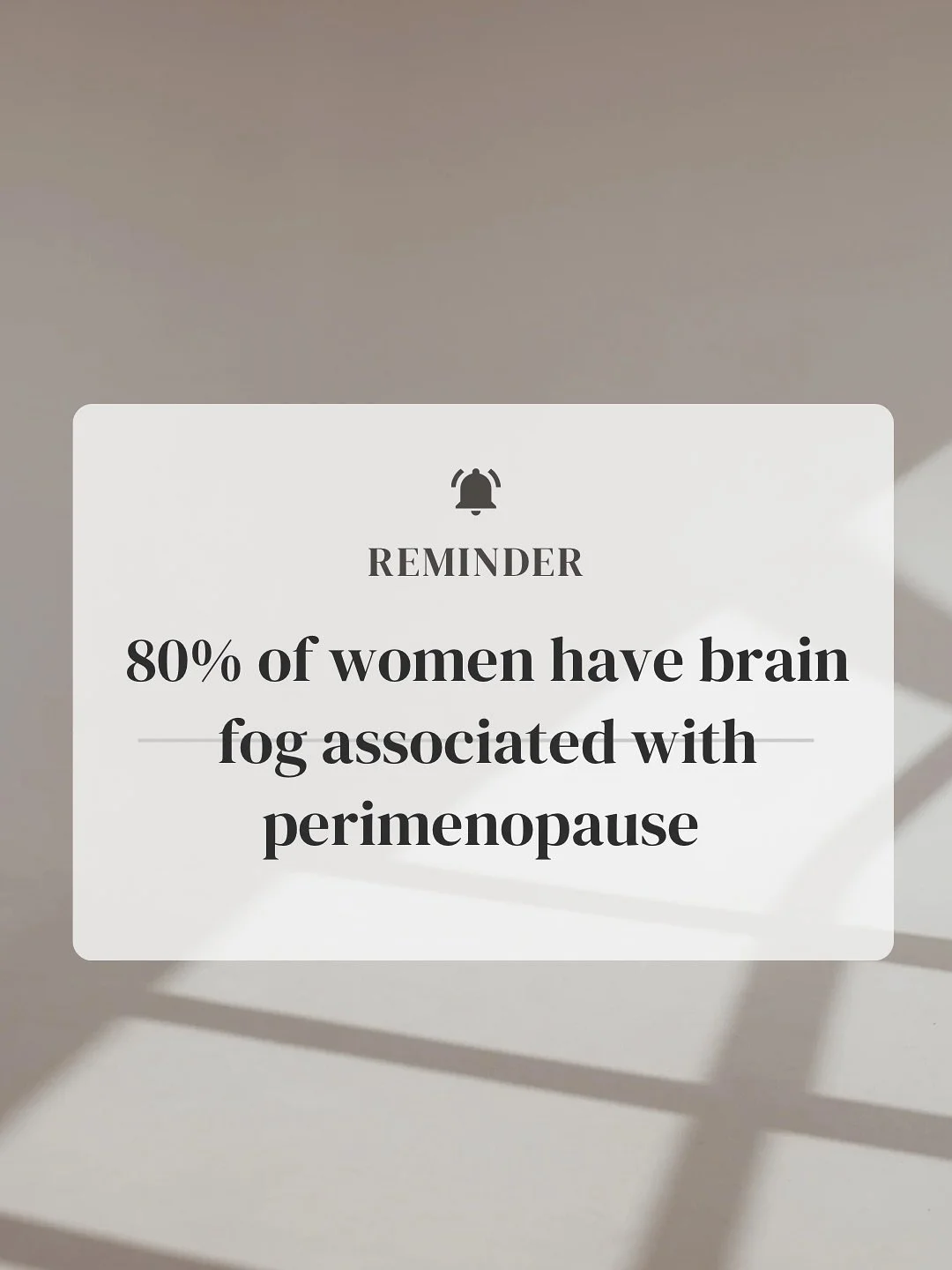✨ Did you know nearly 80% of women experience brain fog in perimenopause?
It&rsquo;s not &ldquo;just aging&rdquo; &mdash; it&rsquo;s hormones.
💡 Here&rsquo;s why:
🔹 Estrogen dips &rarr; less support for memory + focus neurotransmitters
🔹 Progester