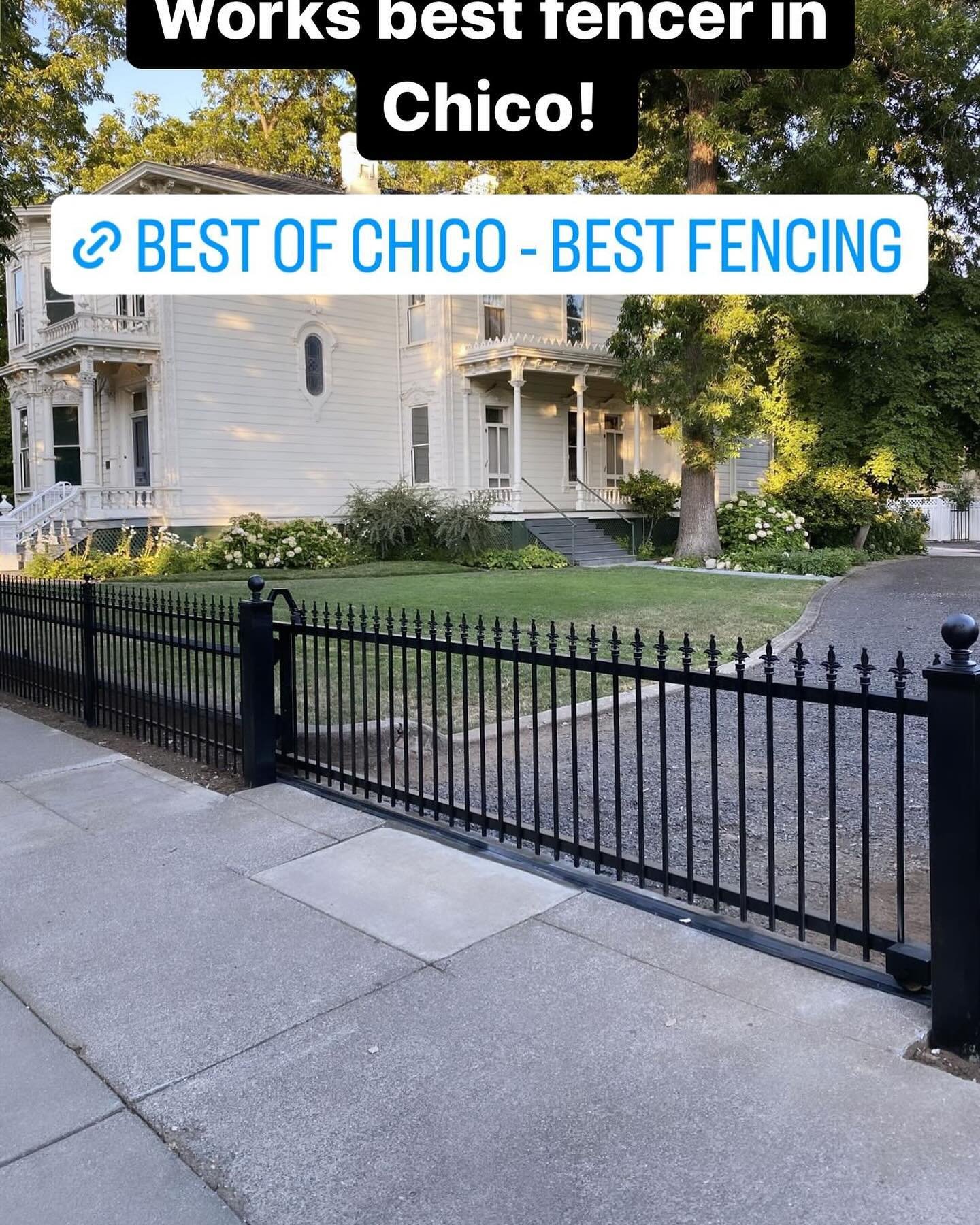 Vote Northstate Iron Works Best Fencing in Chico! 

https://bestofchico.newsreview.com/house-and-home/best-fencer