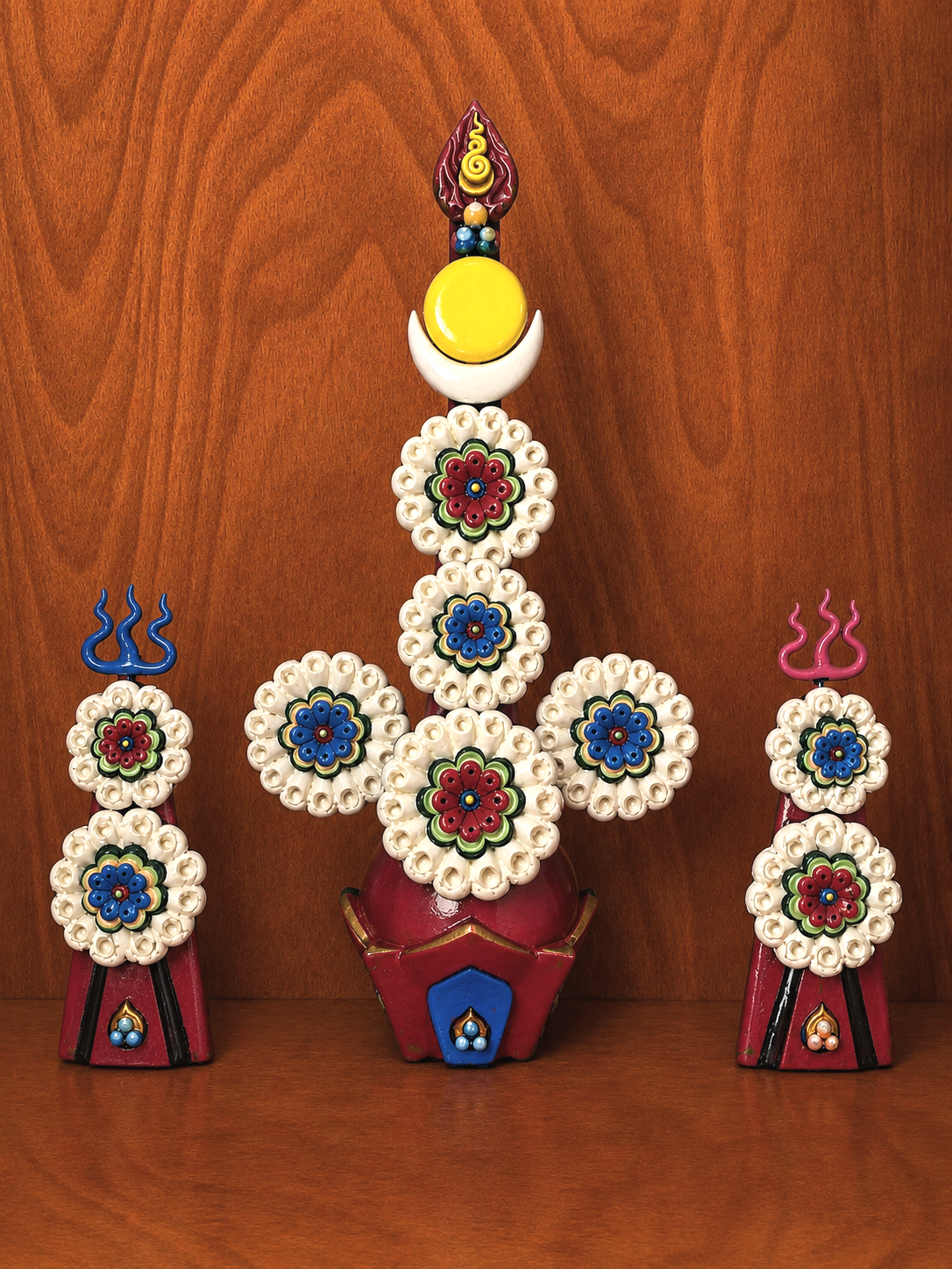Konchuk Chidu lhator, Simhamuka, & Guru Drakpo