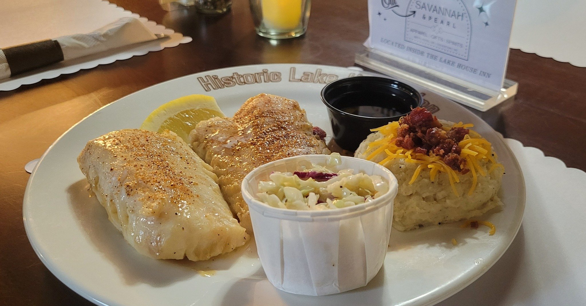 🔮🐟🔮I see some baked cod in your future!🔮🐟🔮Are you ready for Friday Night Fish Fry!  We have baked or fried cod for $22 and pan-seared or fried walleye for $24.  Comes with coleslaw and a choice of potato!  Bar opens at 3pm, kitchen &amp; dining