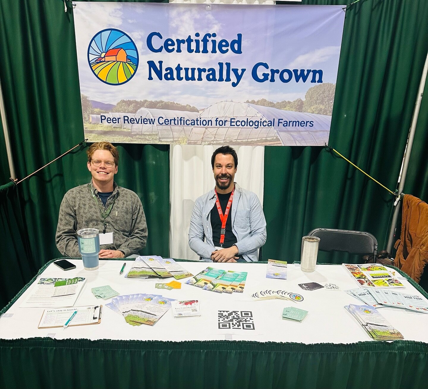 Fat Rabbit Farms and @thefirelightfarm are representing @cngfarming at the @arkansasgrownandmade 2024 conference! Several farmers are putting Arkansas on the map and committing to growing produce using no synthetic chemicals or GMOs and building vibr
