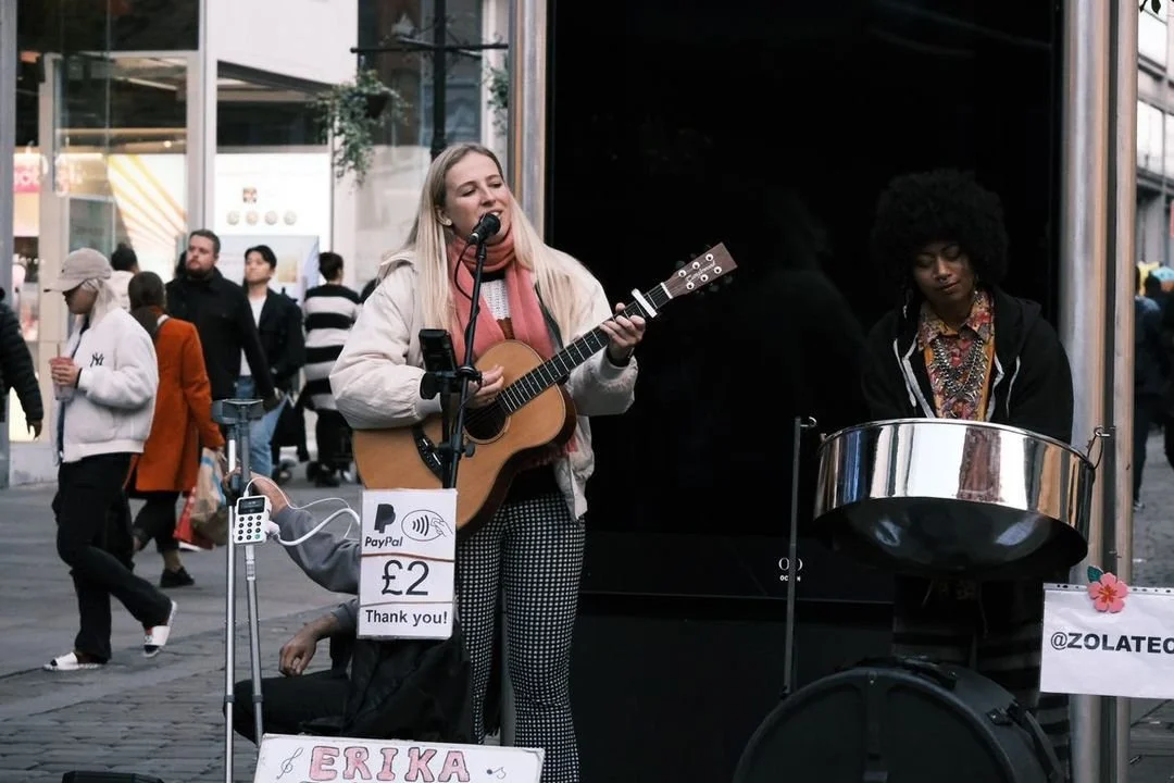  First time busking with Erika Ignata - 25th Oct 2022 