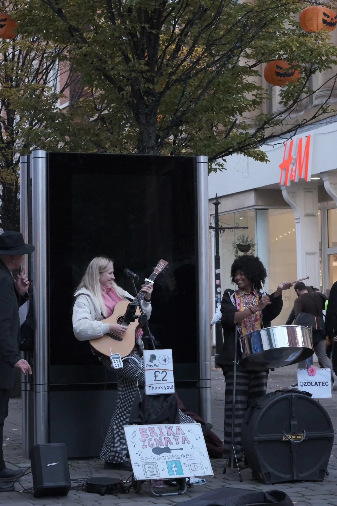  First time busking with Erika Ignata - 25th Oct 2022 