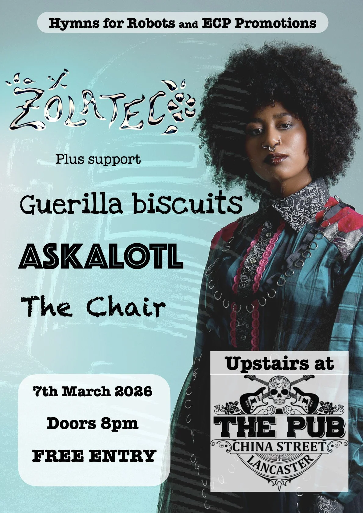 Headliner for Hymns for Robots &amp; ECP Promotions