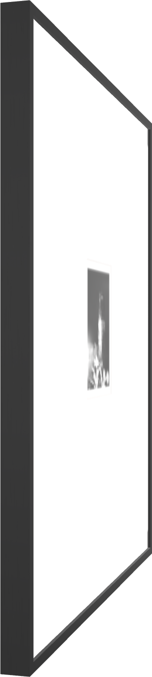 Limited edition fine art photograph CR-01 • AXIS I by Cruentis. Abstract architectural form with vertical light column, black and white, archival print.