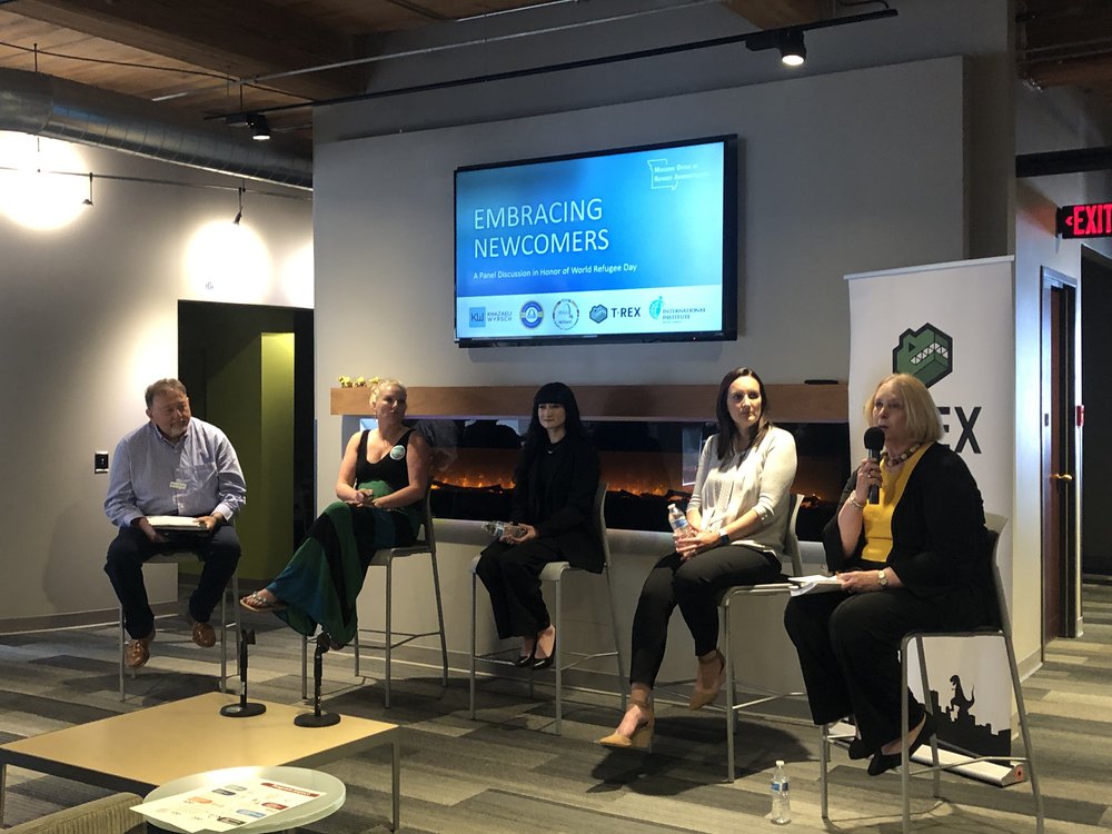  MO-ORA hosted a panel discussion at T-REX in Downtown St. Louis on June 20 with speakers from the St. Louis Mosaic Project, St. Louis Public Schools, the Afghan Community Center, and KW Law. 