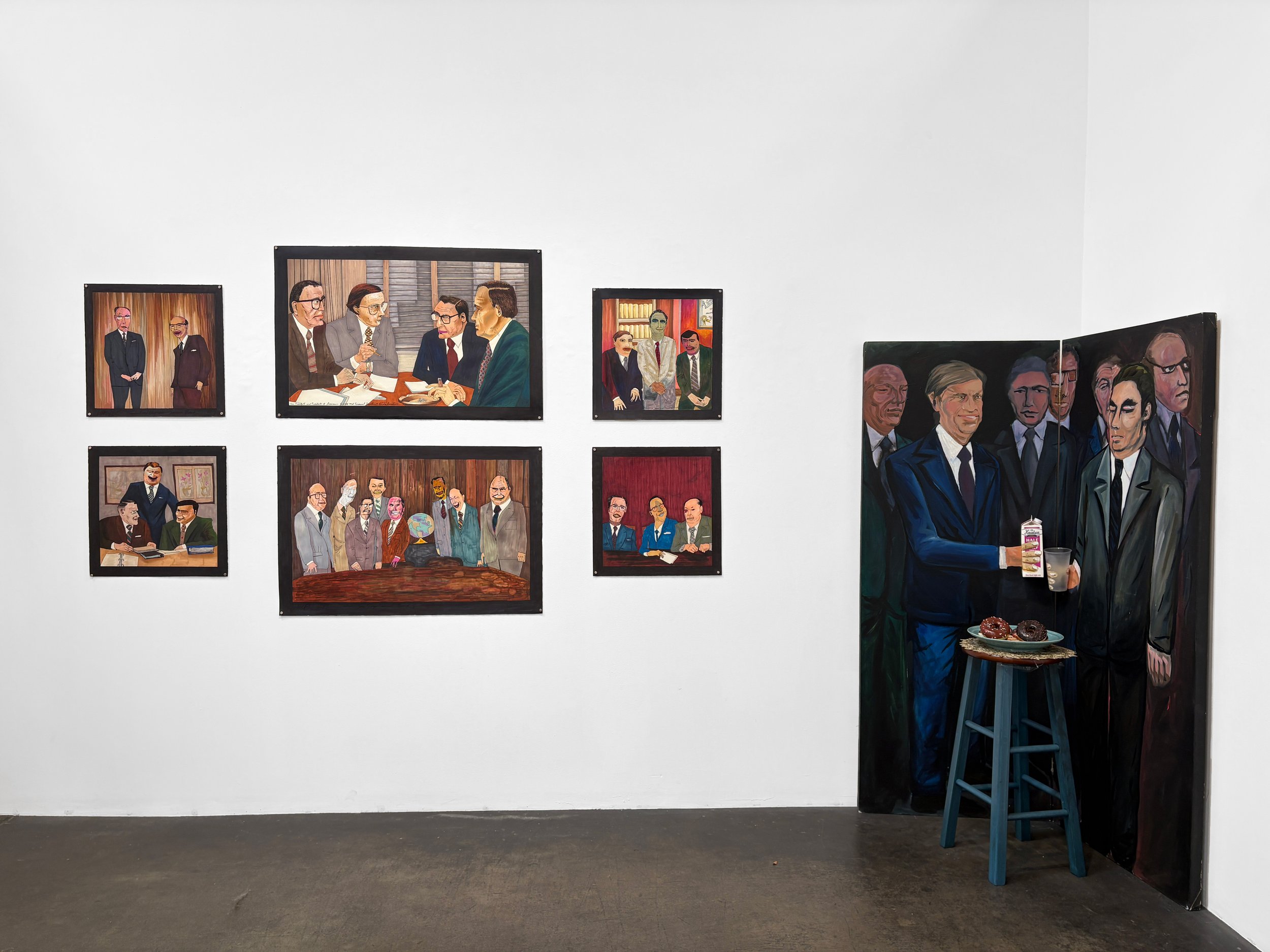"The Bankers" Series, installation, 1976–1979