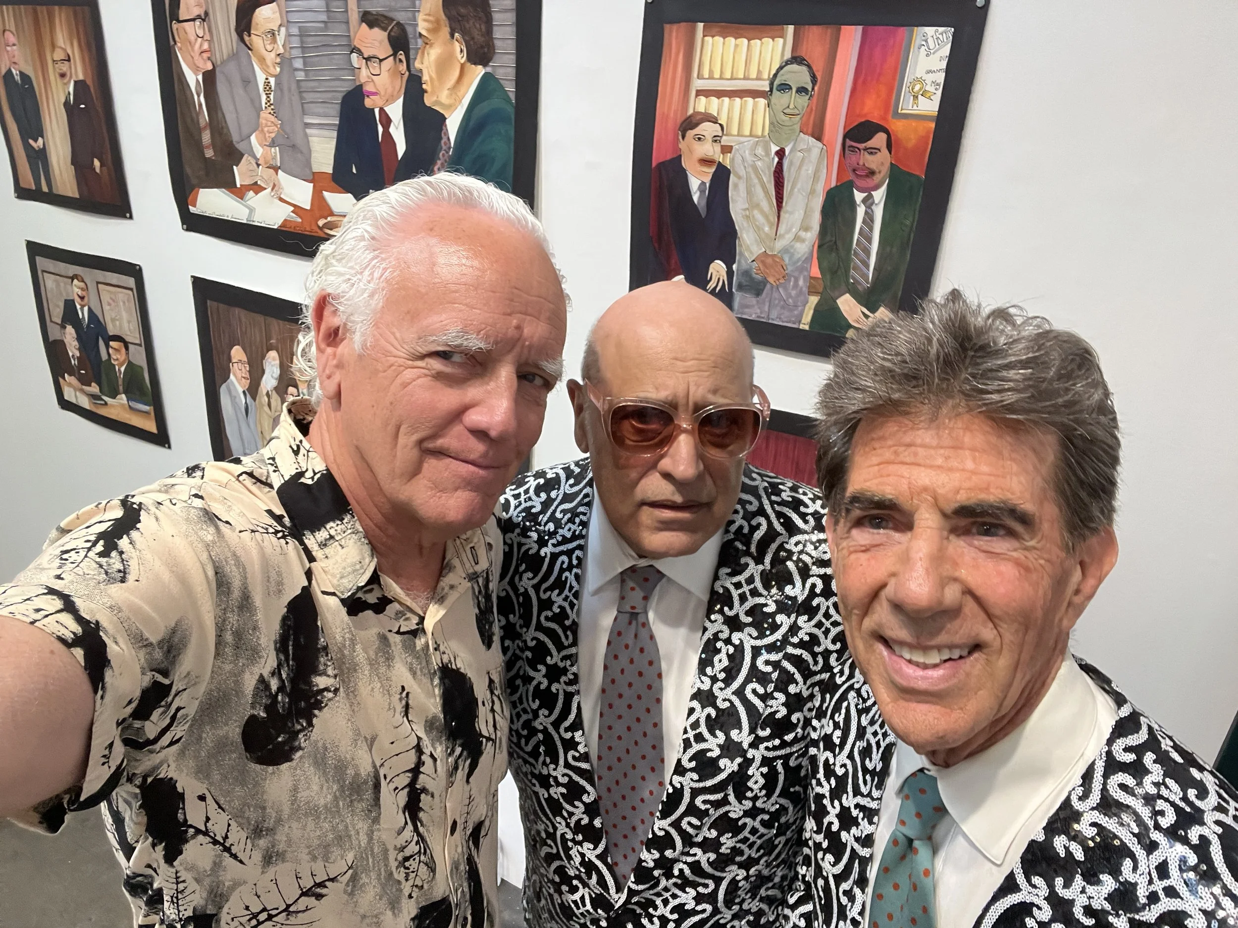Craig Krull with Bob & Bob at their opening reception, 2026