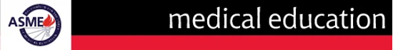 ASME logo with header that reads "Medical Education"