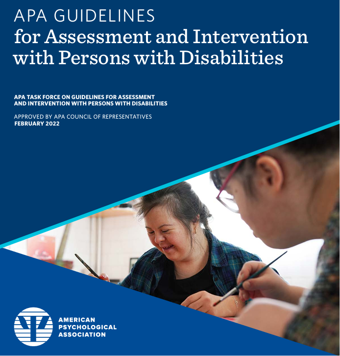 The cover of the APA Guidelines