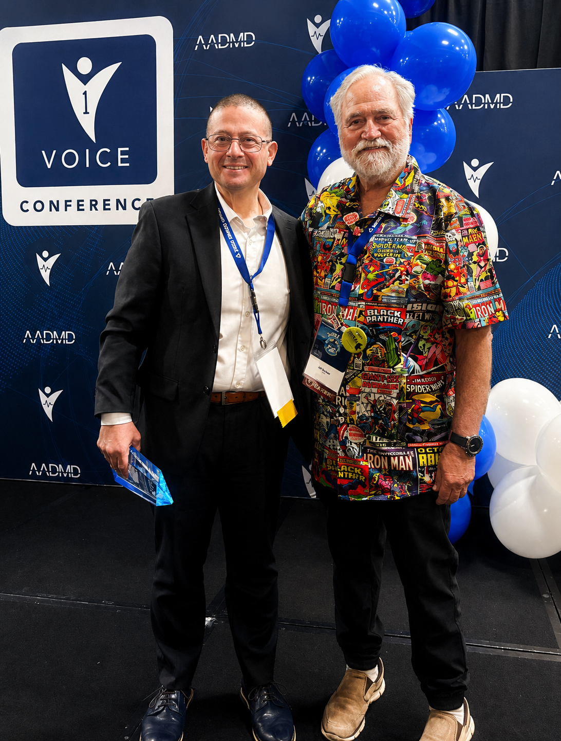 Jason Rechtman with Dr. Rick Rader at the AADMD Once Voice Conference
