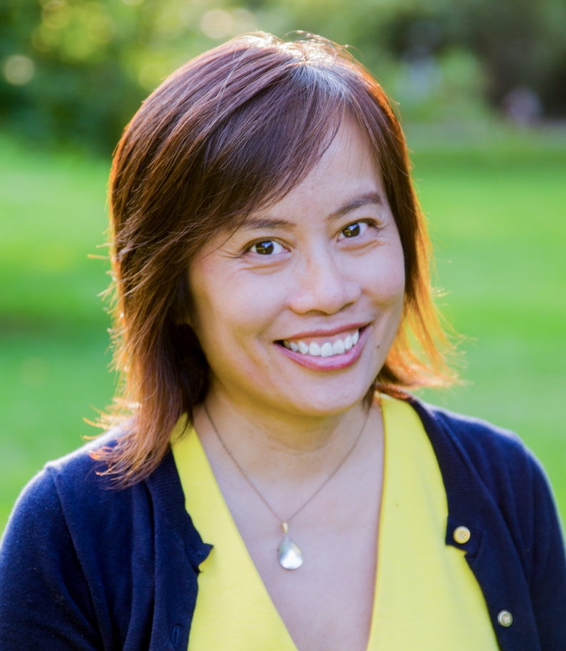 A portrait of "Bridge from Saigon" author Hoangmai Pham