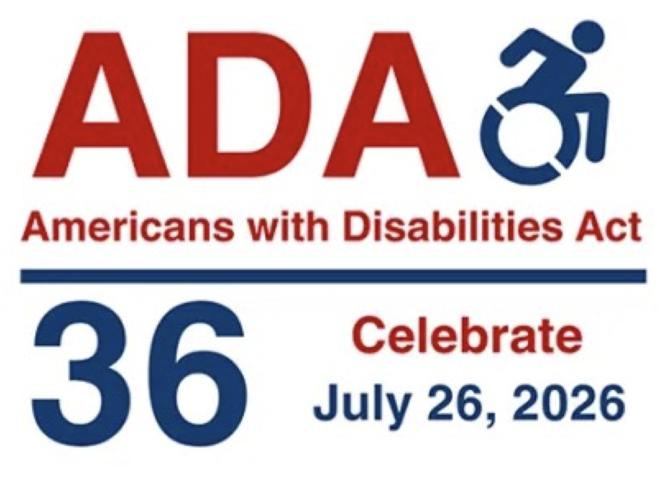 Logo for ADA: Celebrate July 26, 2026