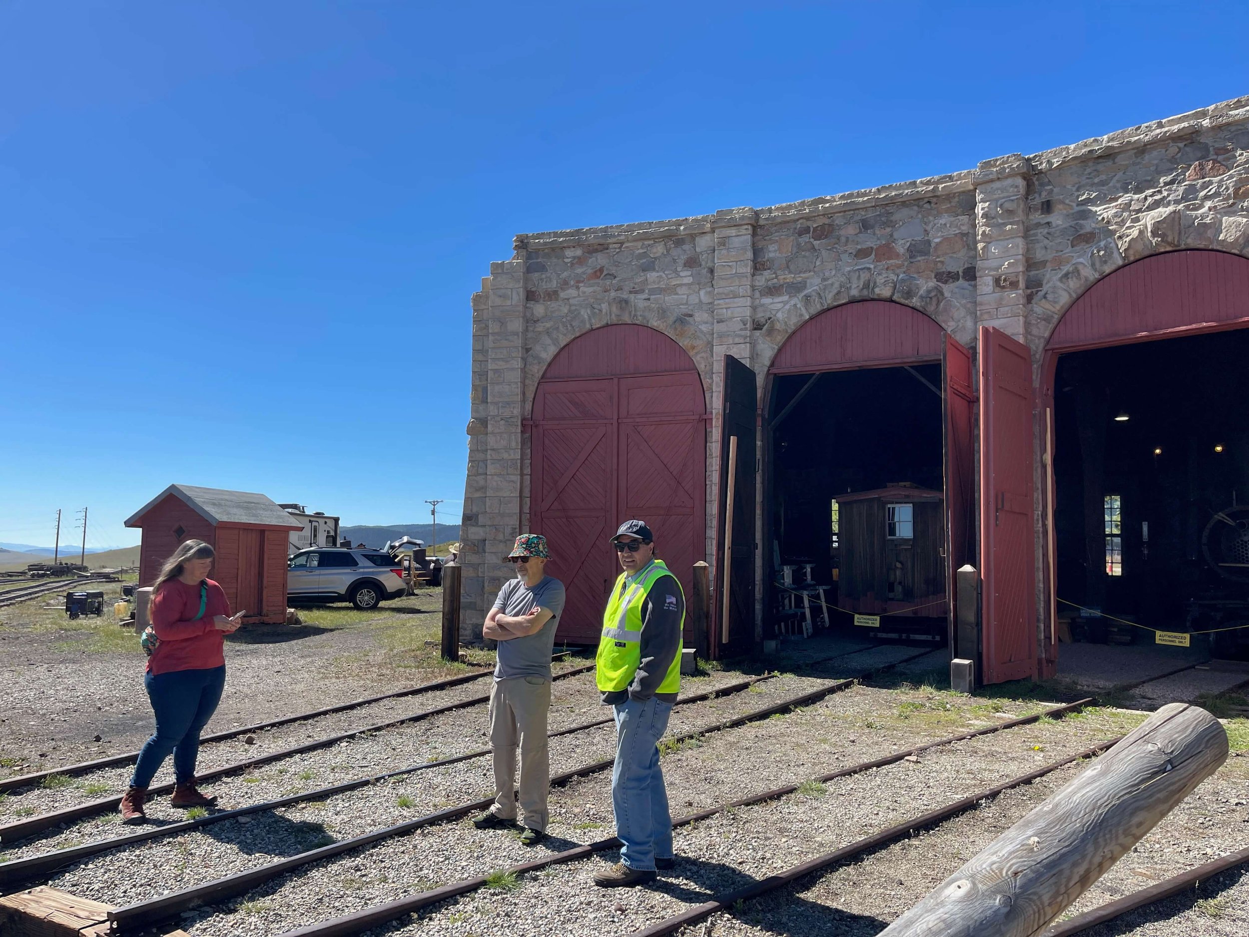  Volunteer Michael also provided informational tours for visitors to the roundhouse.  