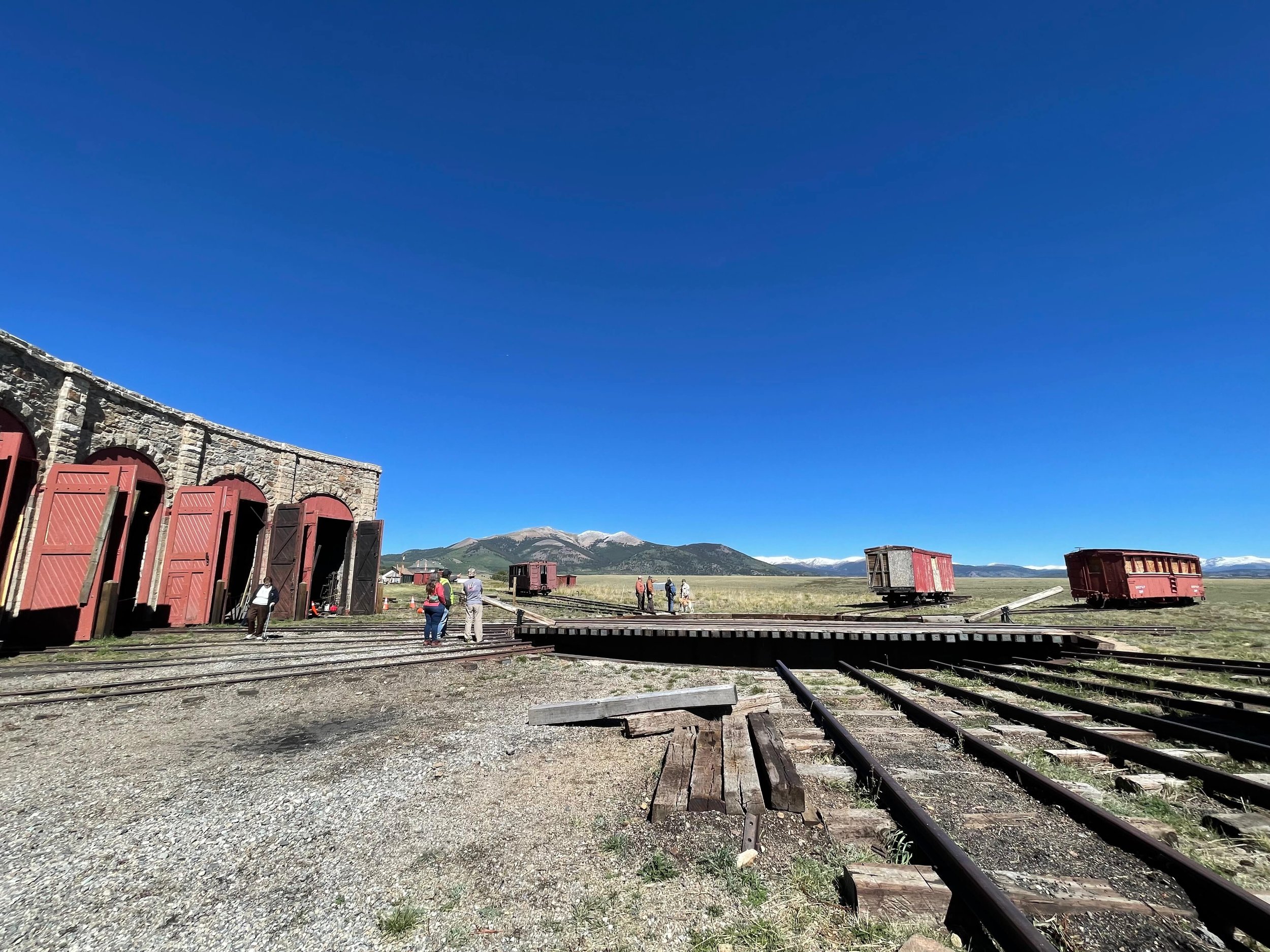  A current view of the Como Roundhouse and turntable.  