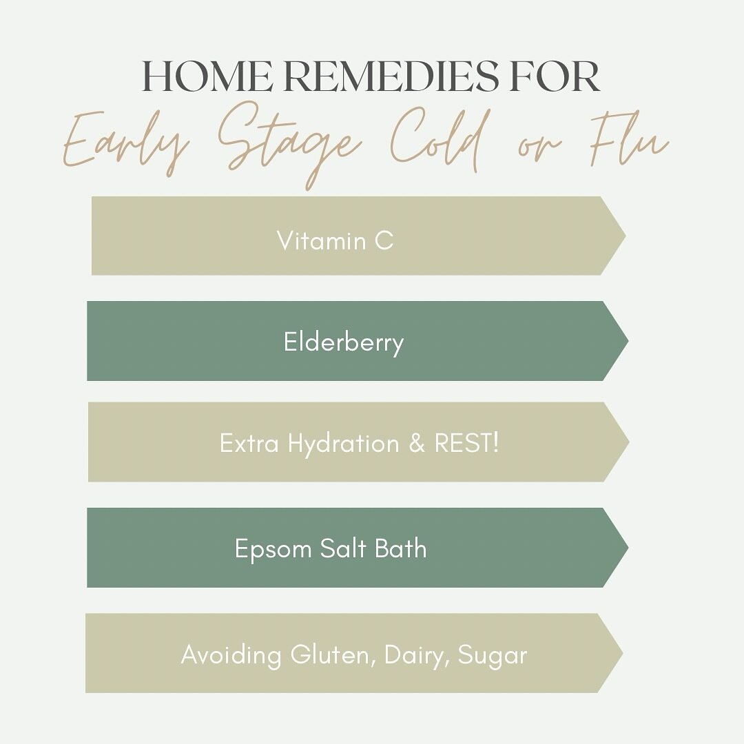 When you sense the onset of a cold or flu, having these remedies readily available can be your go-to strategy to hopefully prevent it all together! 🤧🌿