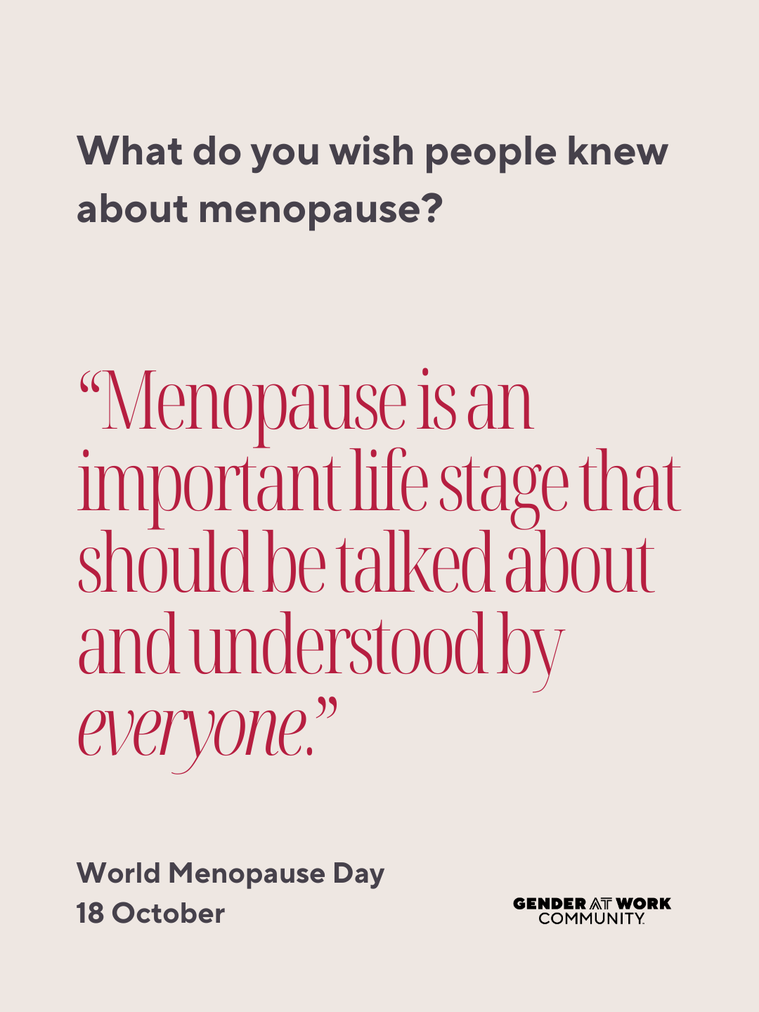Free Guide to World Menopause Day 2025 — Gender at Work