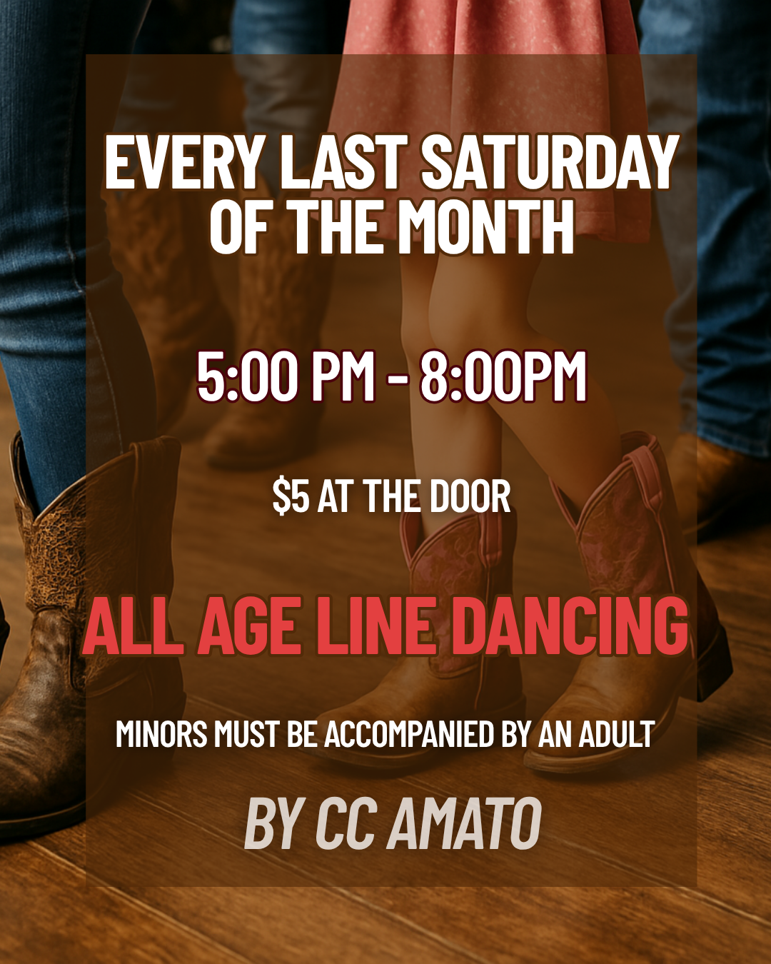 All Ages Line Dancing Event Lessons