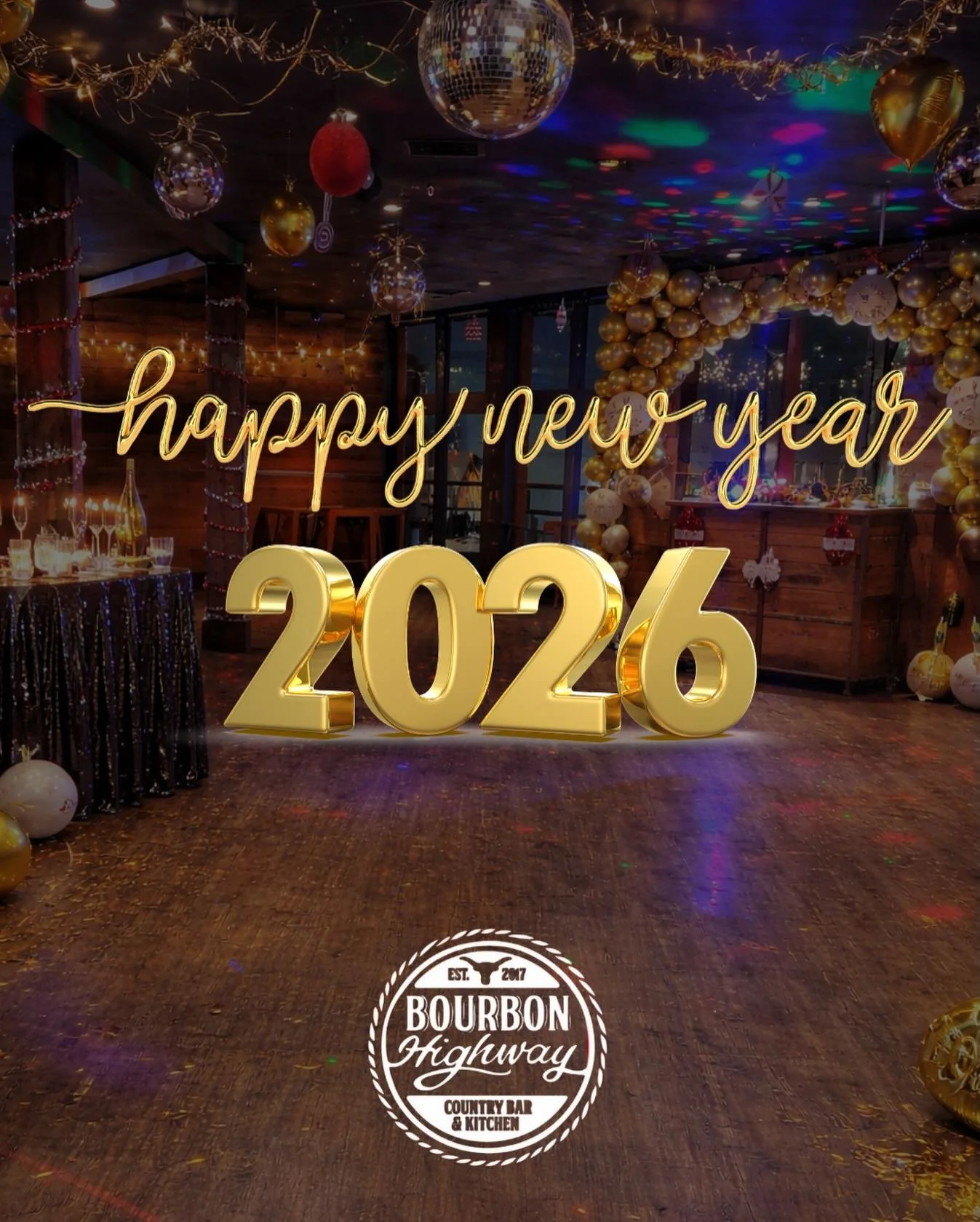 Happy New Year from Bourbon Highway 🥂🤠

Thank you to those who came and welcomed the new year with us last night! We can't wait for more fun this year
