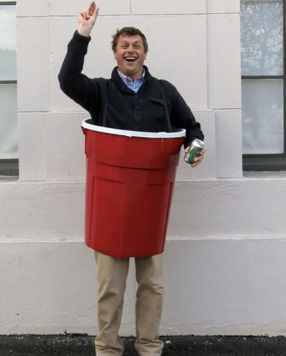 blonde girl with cigarette costume