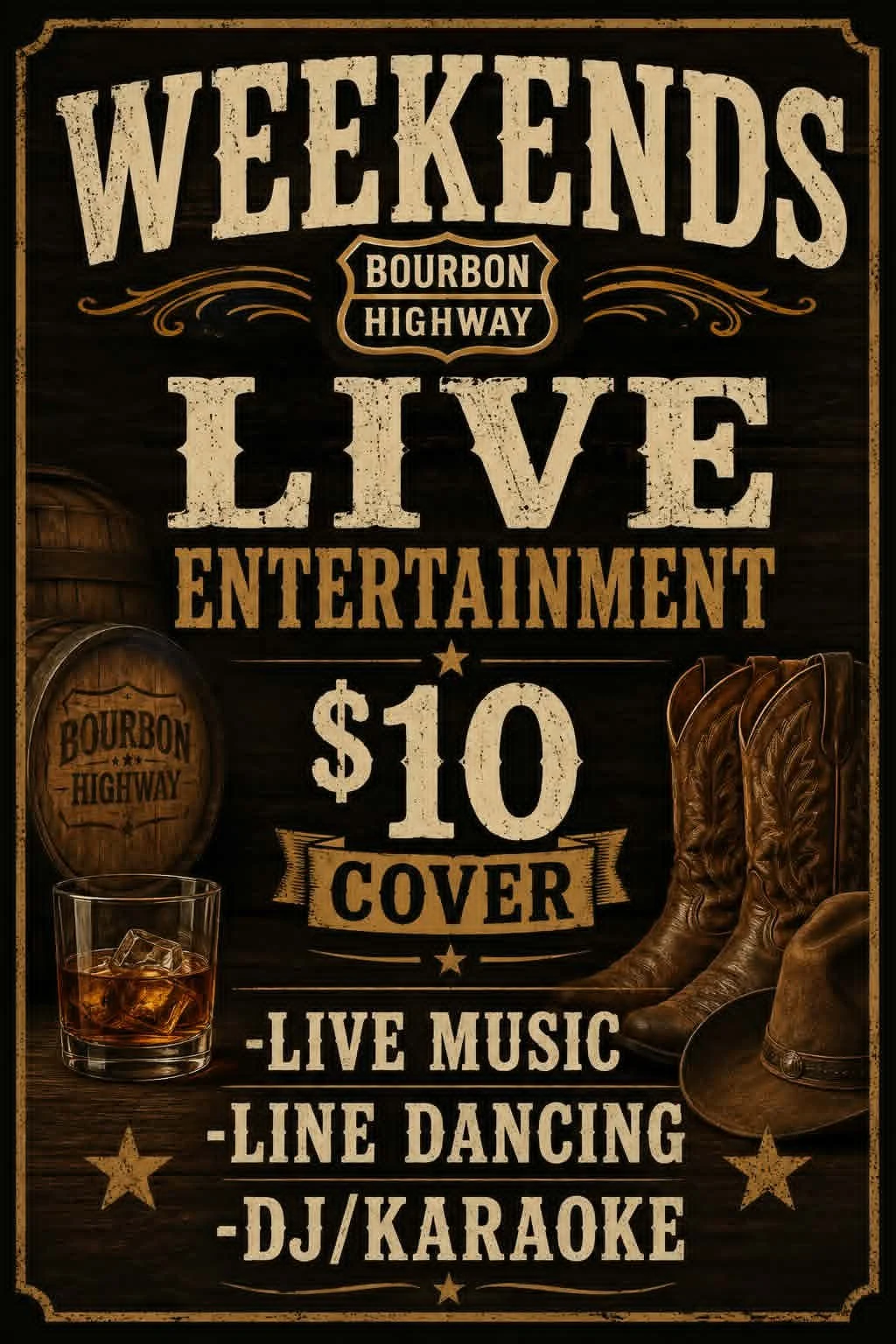 🤠 We've got live country music every Friday and Saturday night to get the party started right. But don't go anywhere once the set ends—stick around and stay after for 2 full floors of entertainment to keep the night going strong!