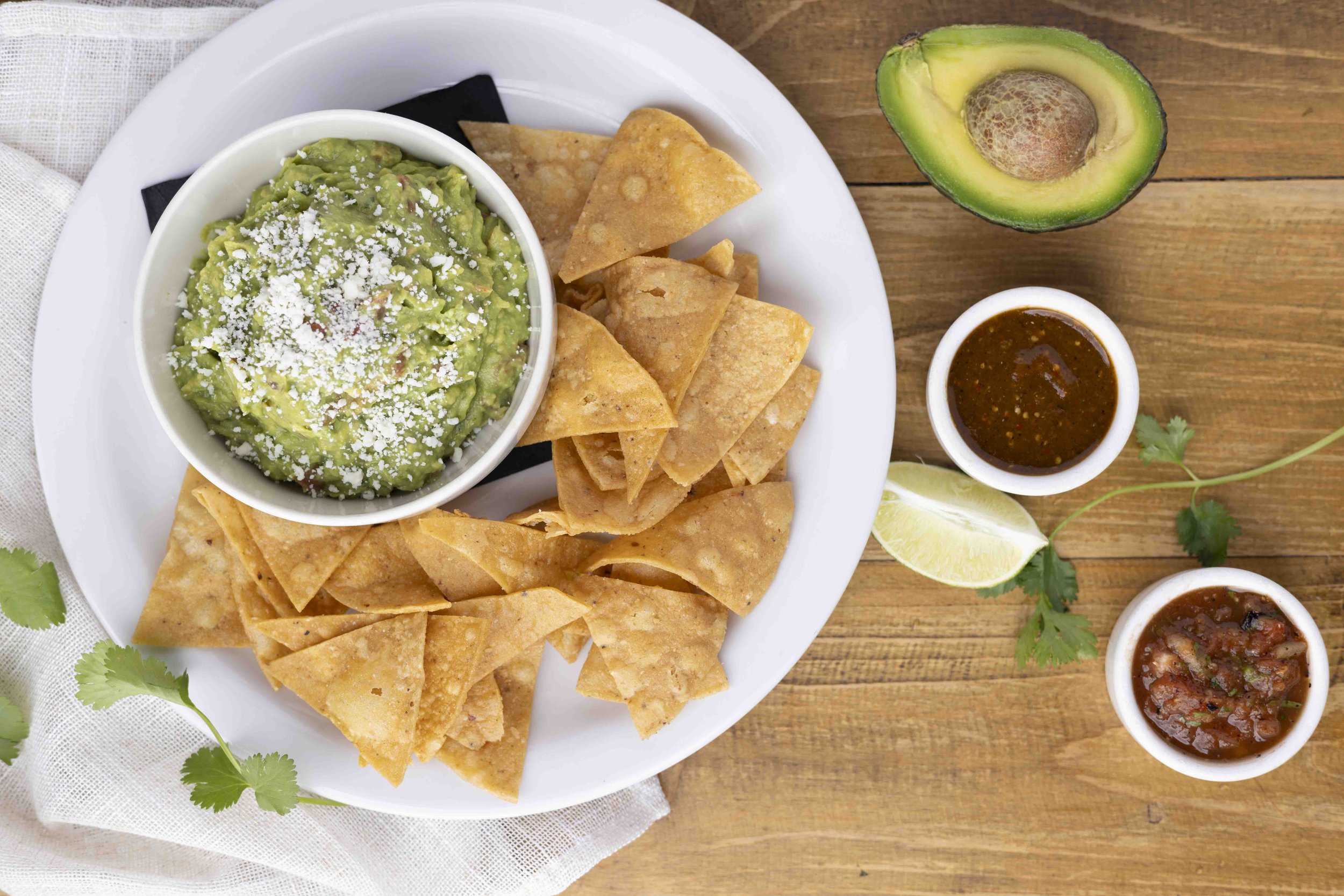 Photo by Chris Thurman, guacamole and chips home made and fresh