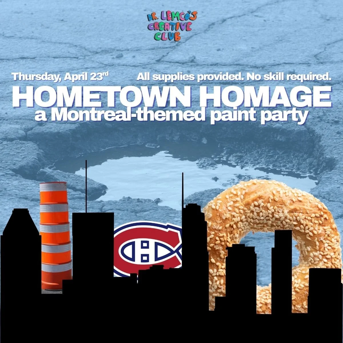 The Hometown Homage Paint Party || A Creative Tribute to Montreal