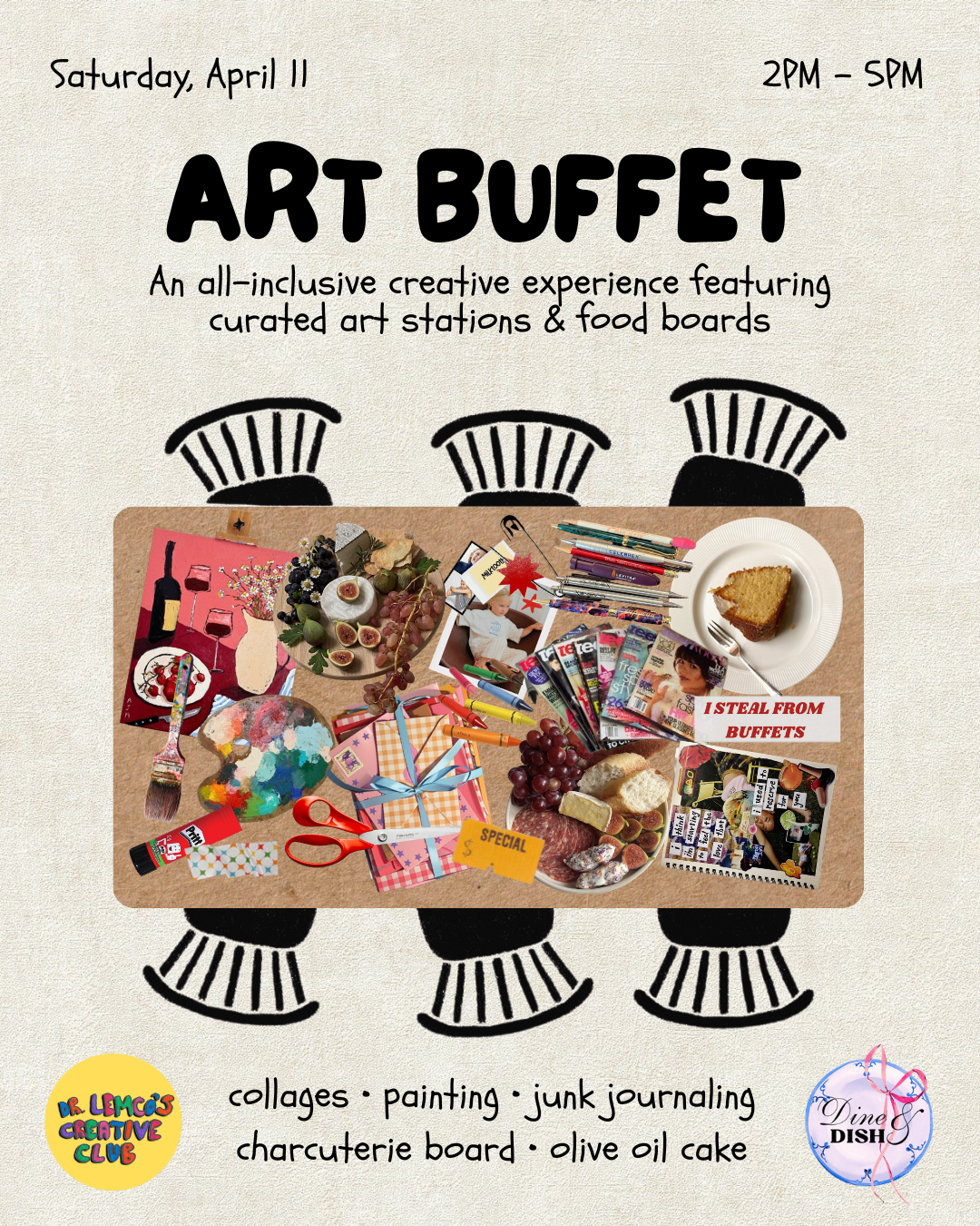 The Art Buffet || Art Supplies &amp; Yummy Bites