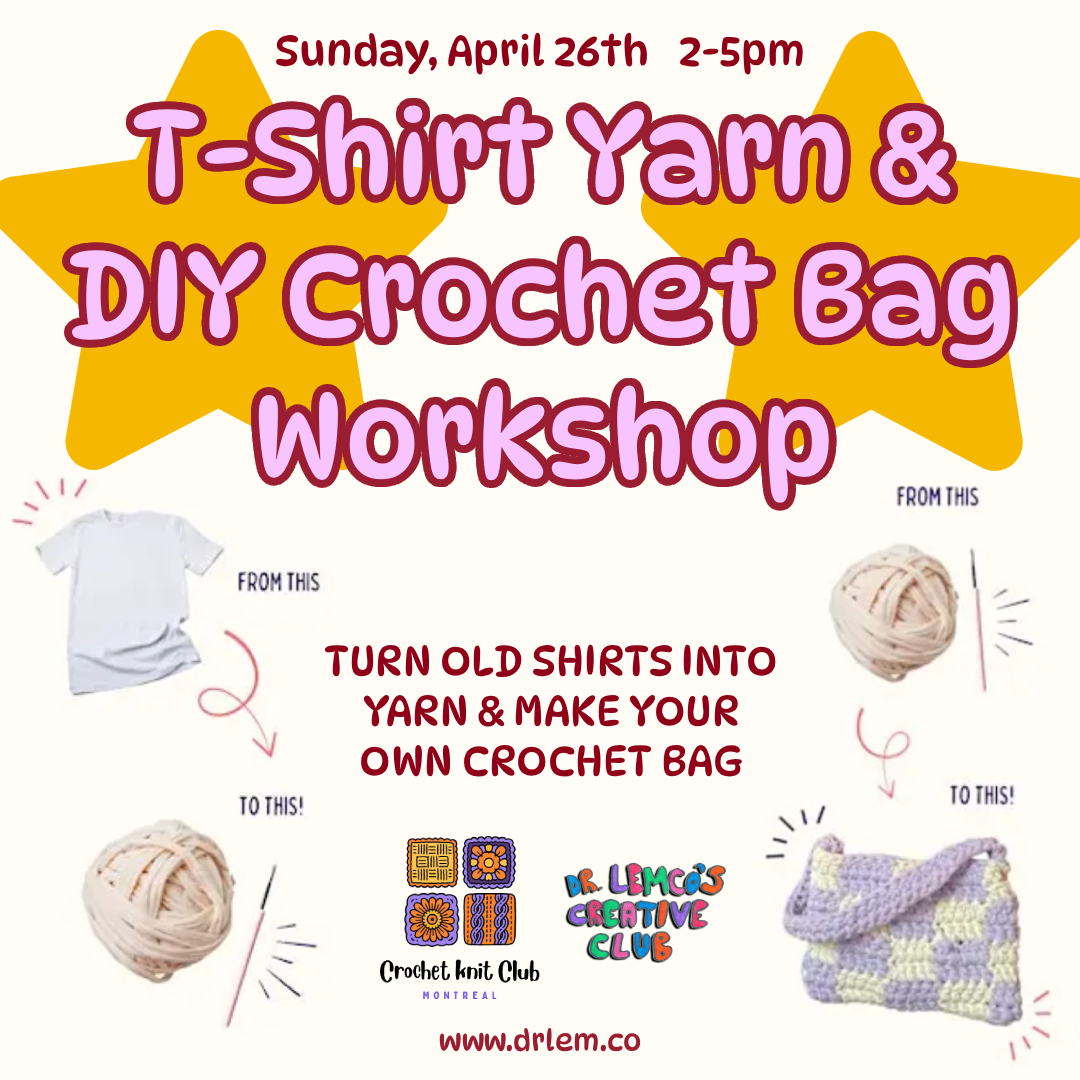 T-Shirt Yarn &amp; DIY Crochet Glasses Holder Workshop [for Beginners]