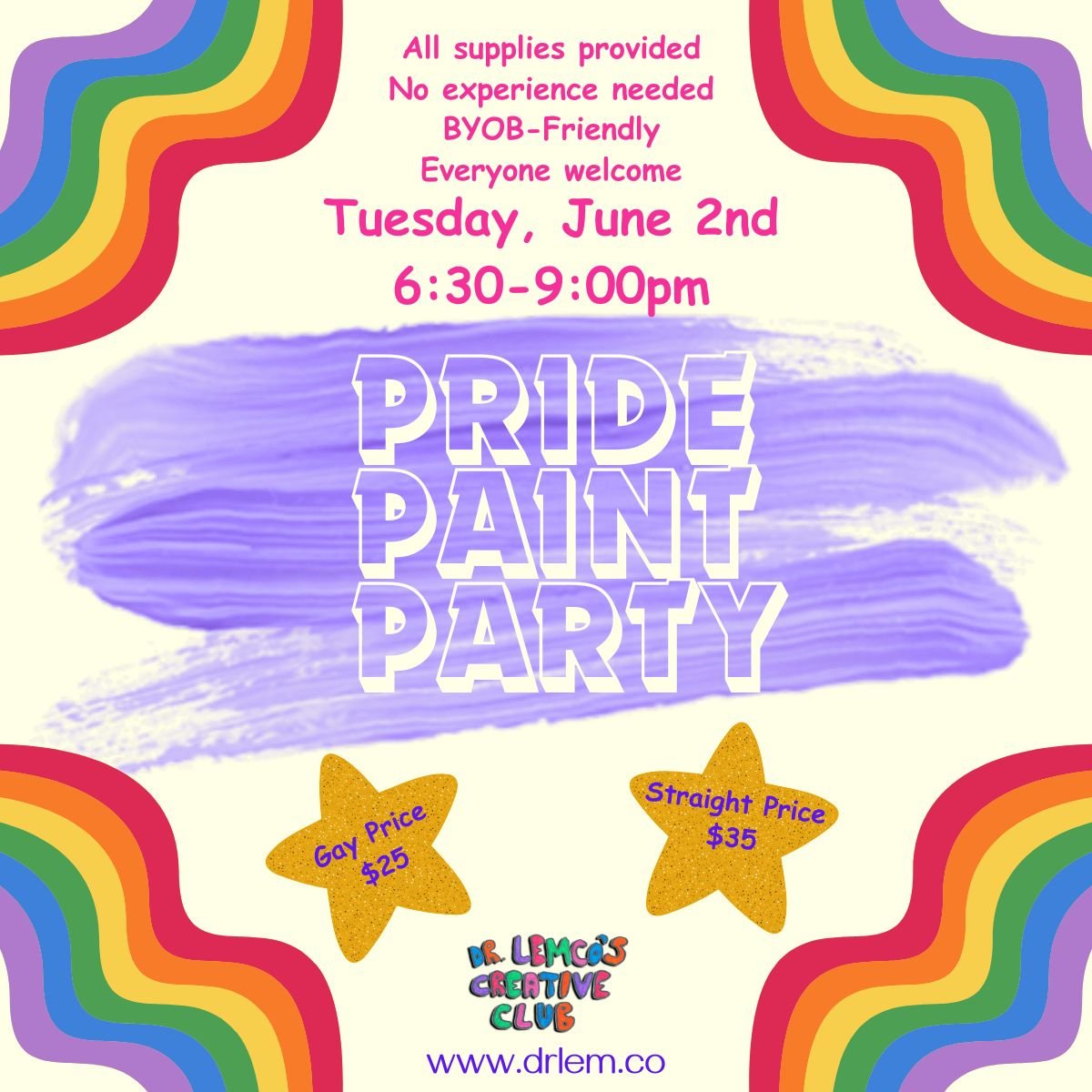 Make Something Gay at The Pride Paint Party