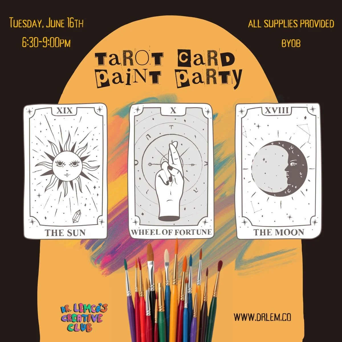Tarot Card Paint Party