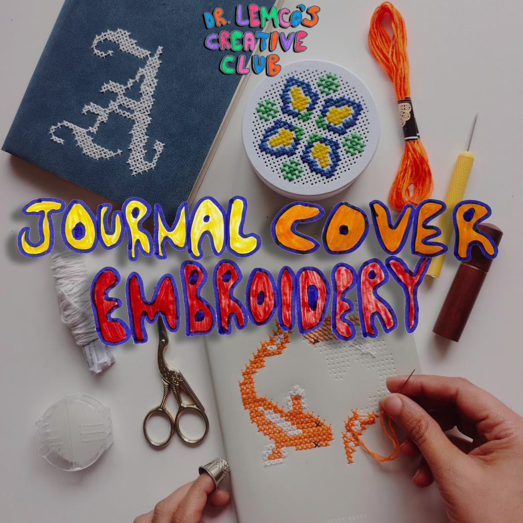 Journal Cover Embroidery [Guided Workshop + Take-Home Kit]