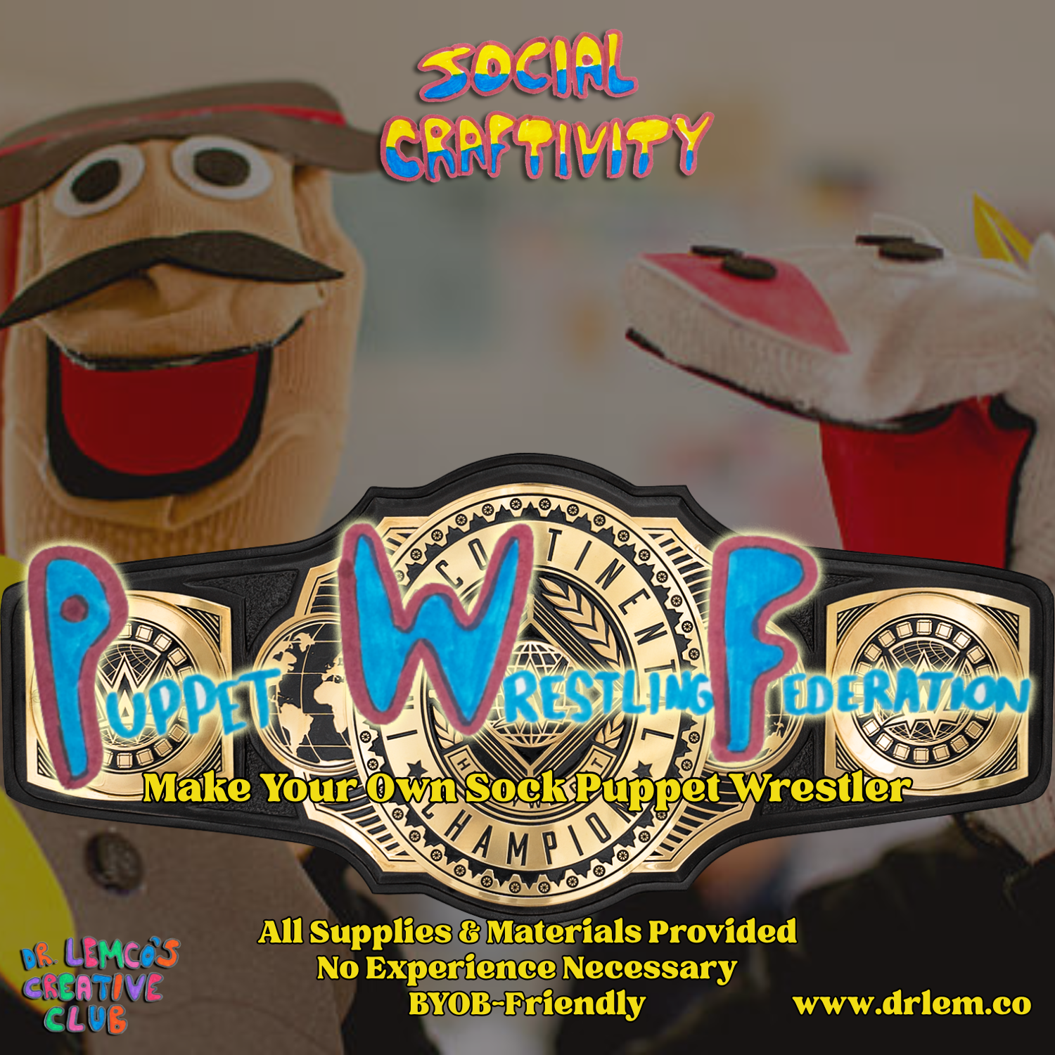 PWF: Puppet Wrestling Federation || Make Your Own Sock Puppet 