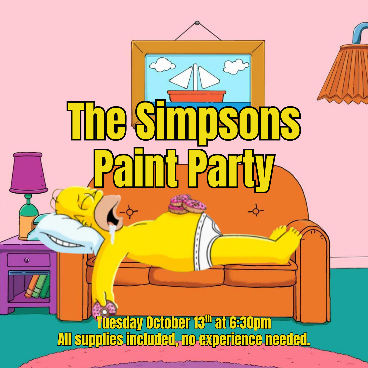 The Simpsons Paint Party