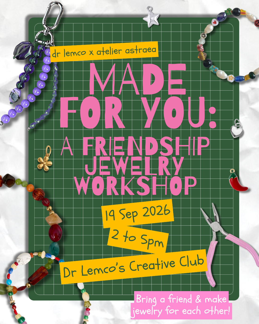 A Friendship Jewelry Workshop | Un Atelier De Bijoux Entre Amies