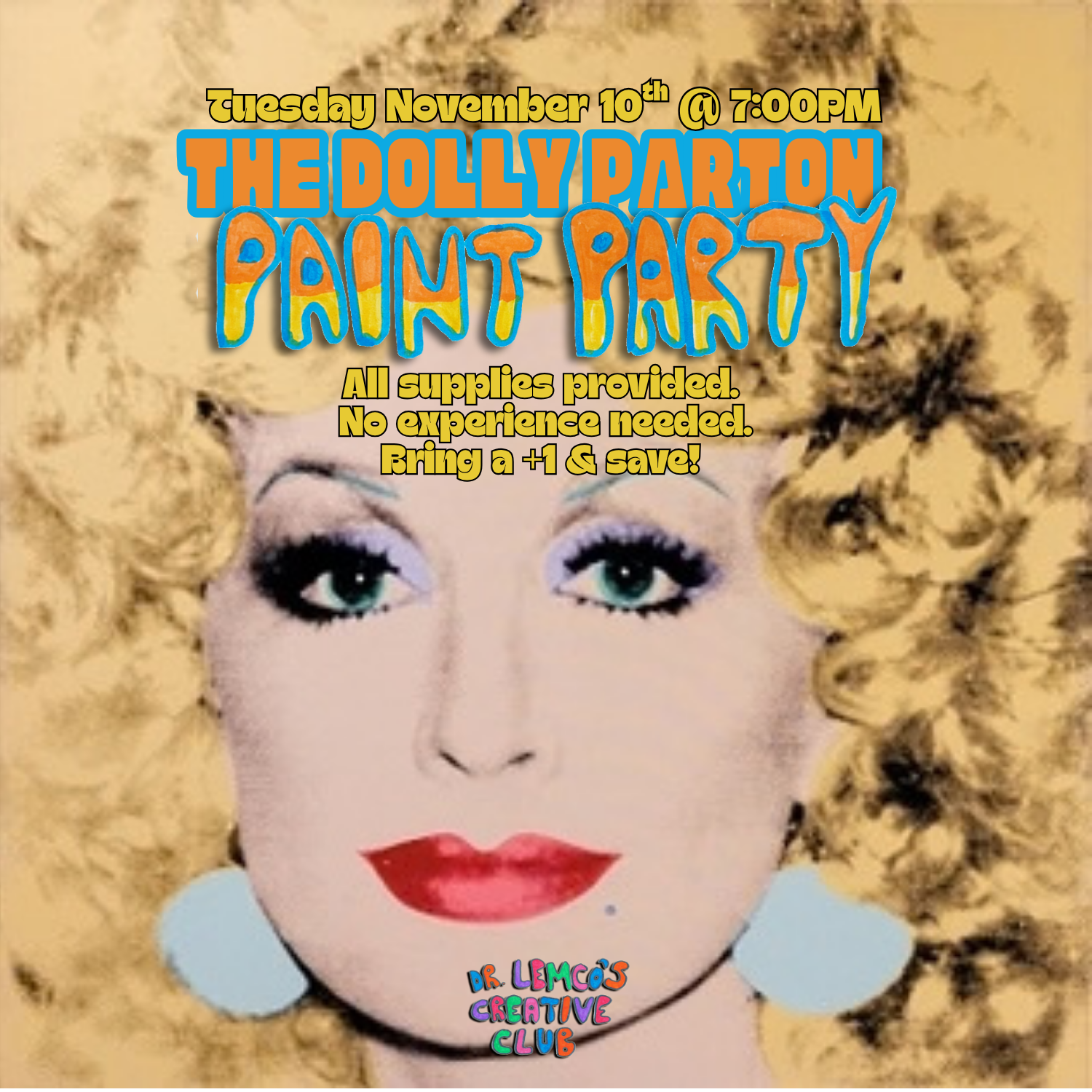 The Dolly Parton Paint Party 
