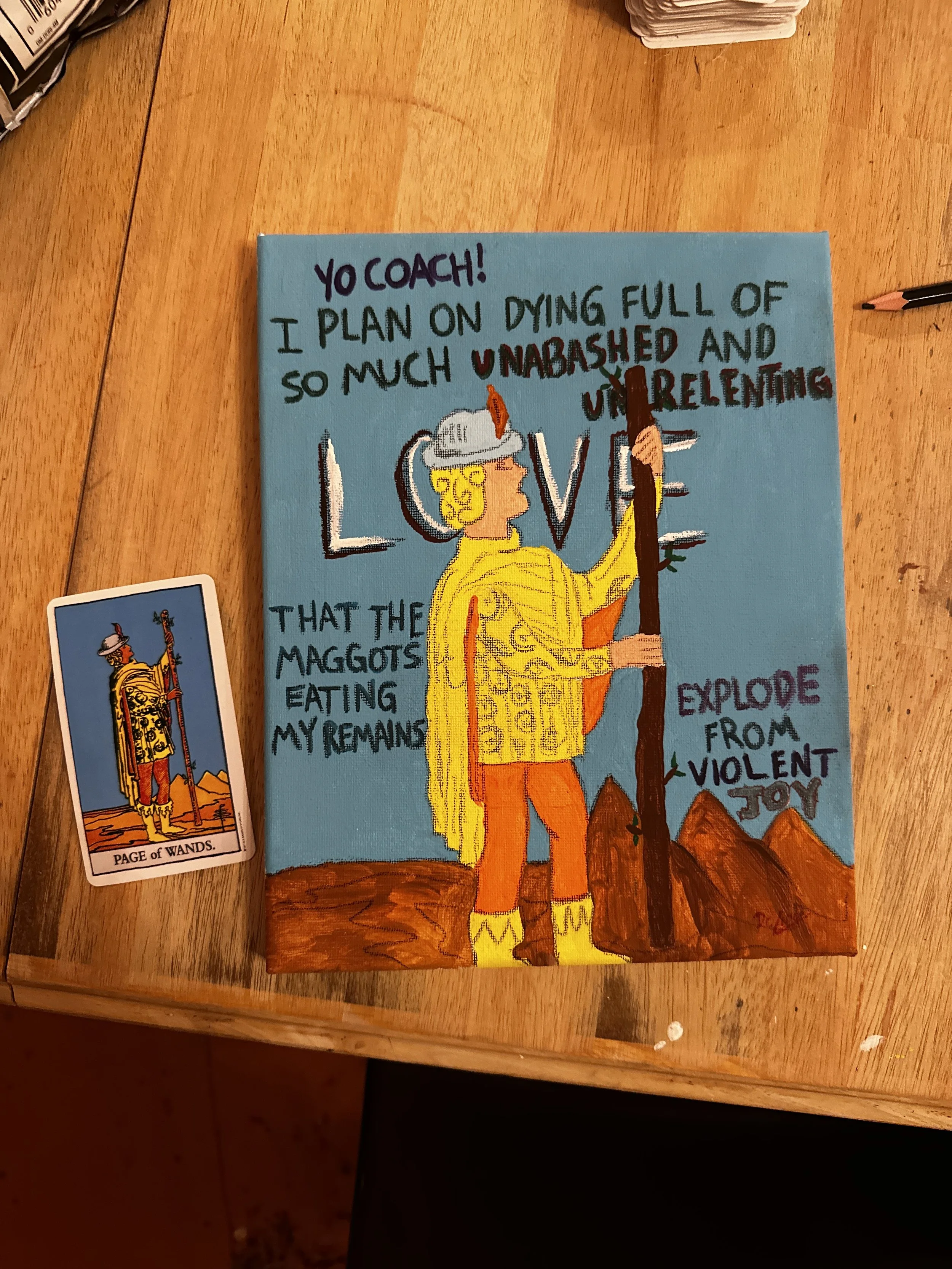 A painting from The Tarot Paint Party