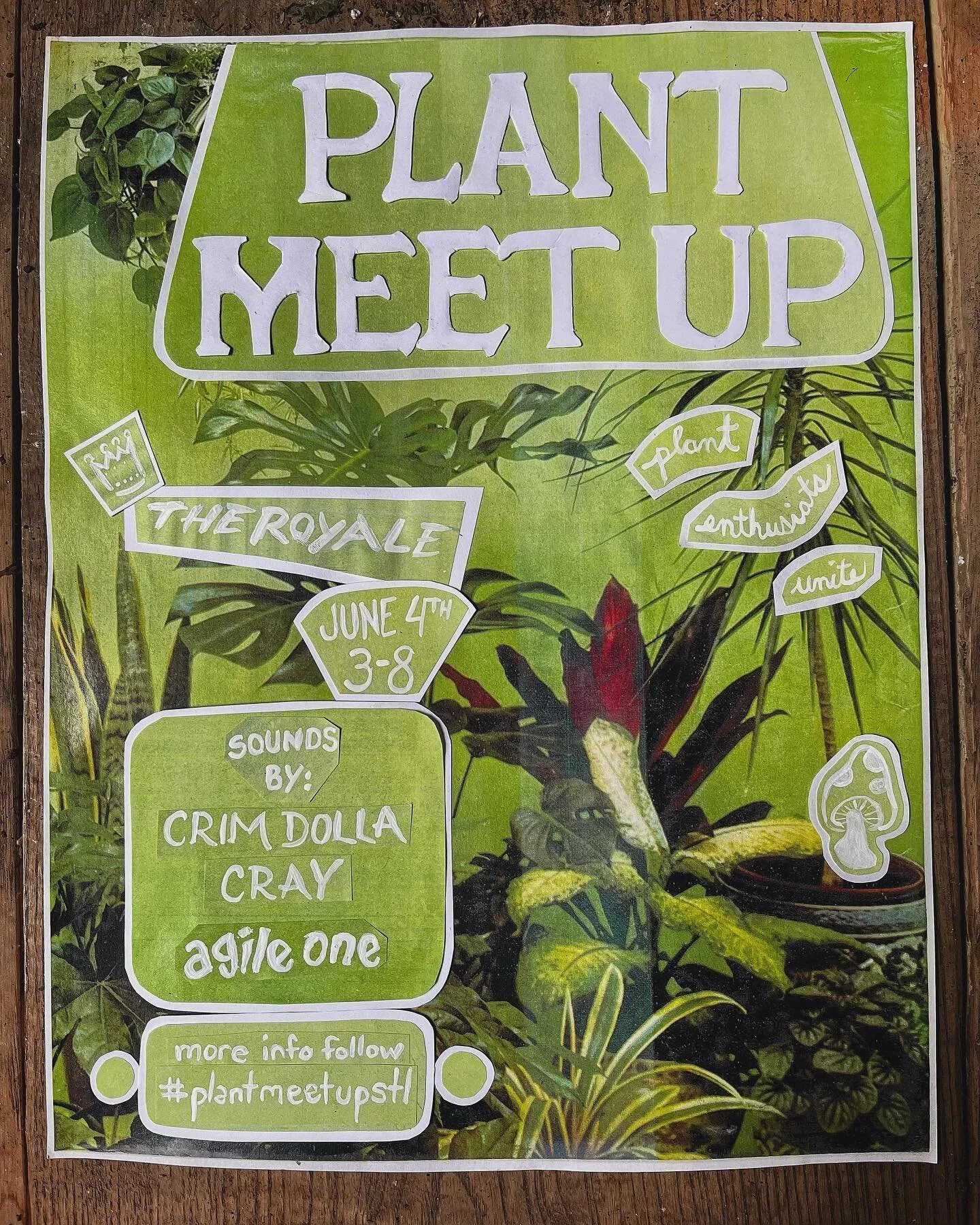 Repost via @crimdollacray 
&mdash;&mdash;&mdash;&mdash;
@agile.one and I are having a
Plant Meet-Up Party on @theroyale
Courtyard. Bring a plant, propagation to
share/swap or one of your favorite house
plant to meet-up with other plant baybay's. If
y