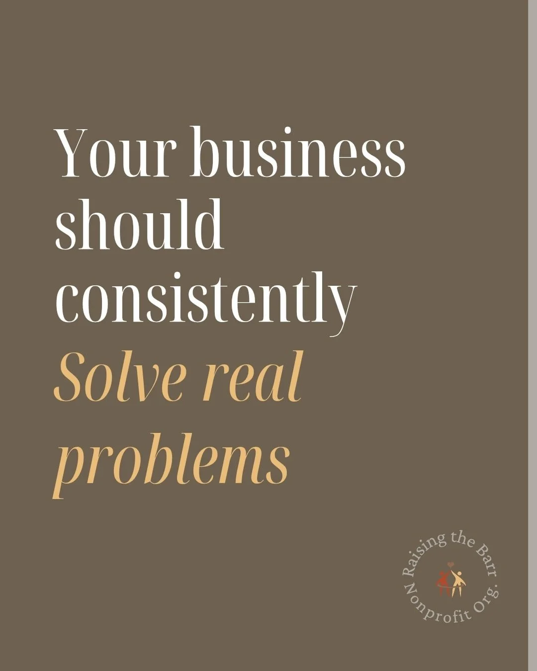 Revenue follows value, not vibes.

Passion is powerful, but sustainability comes from solving real problems consistently.