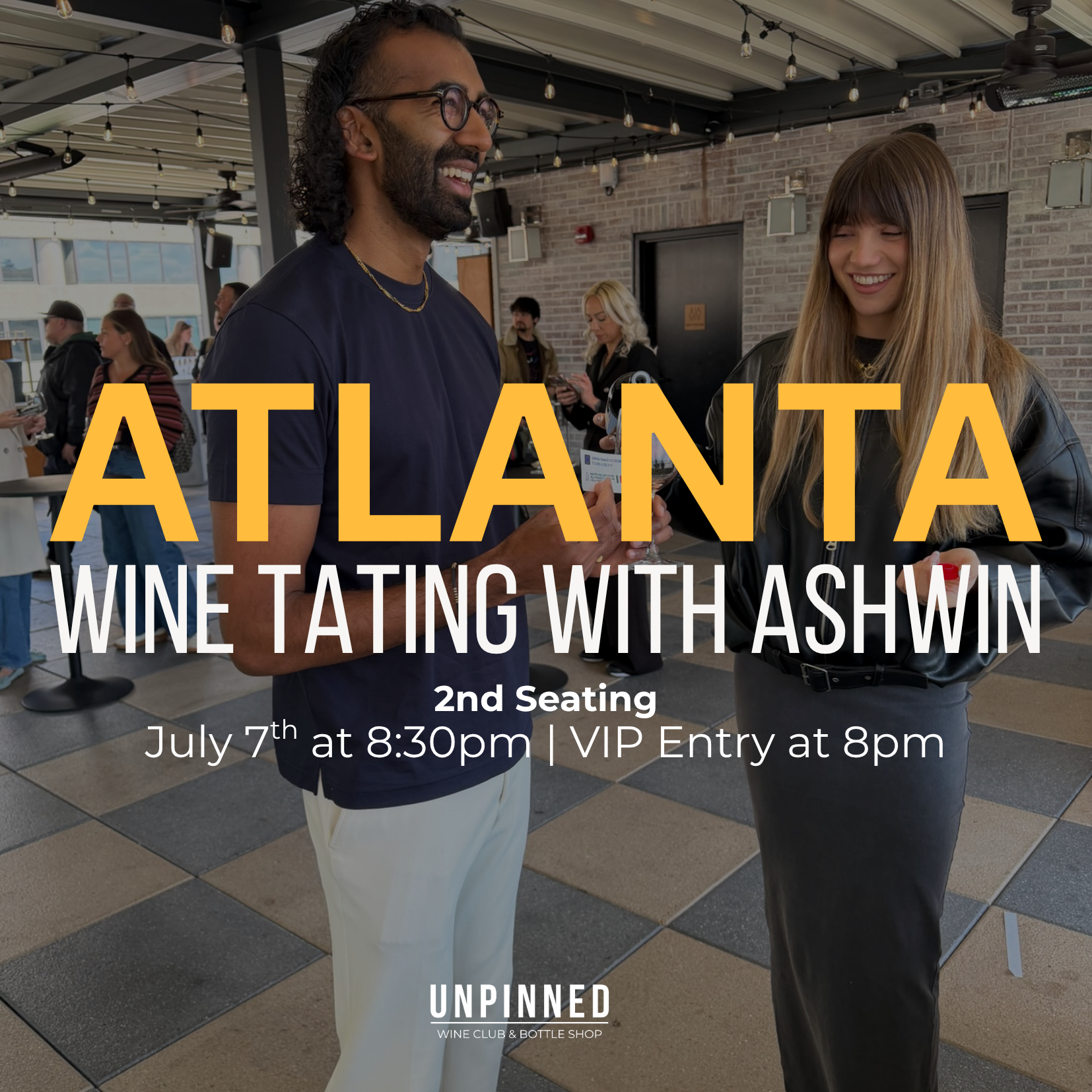 Atlanta - 2nd Seating - Ashwin's Wine Tasting Tour Ticket (Tuesday July 7th at 8:30pm)