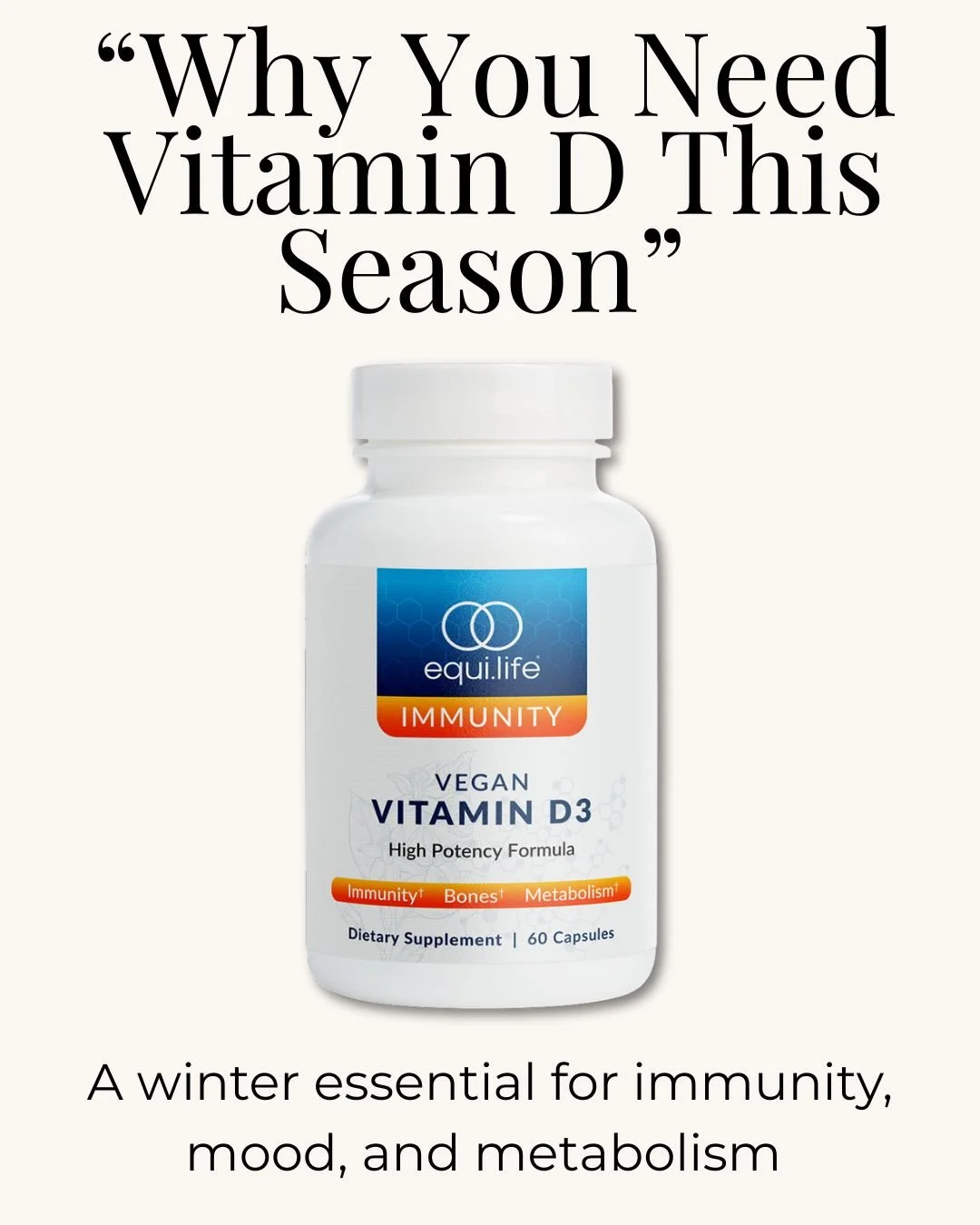 Why You Need Vitamin D This Season | Winter Immunity, Mood, and Metabolism