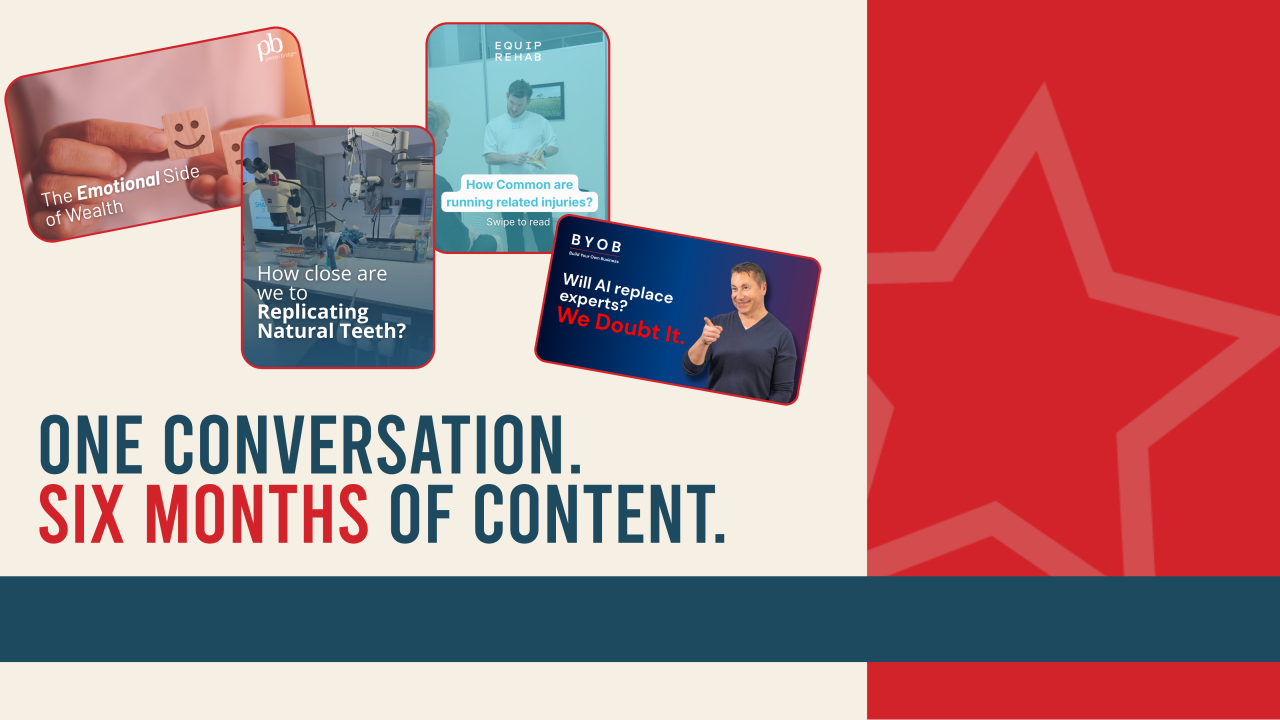 One Hour of Content Can Create Six Months of Marketing