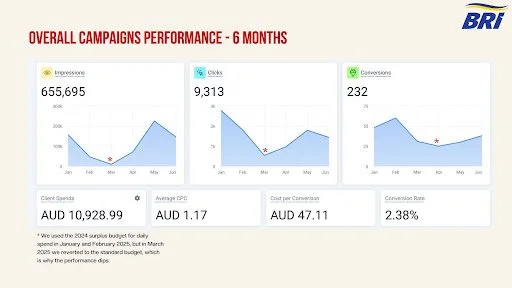 Social Star - BRinternational campaign performance