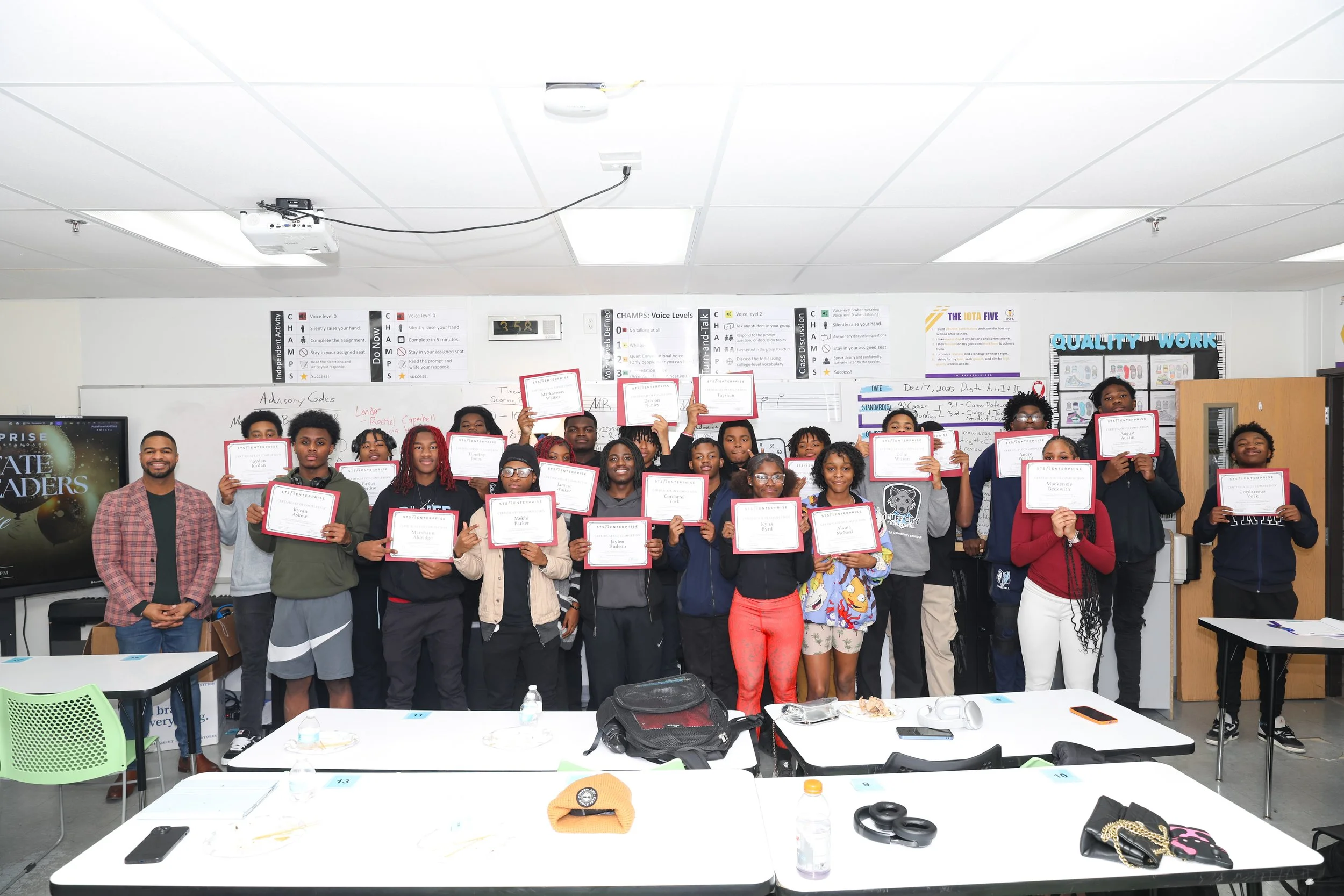 Celebrating the Fall 2025 Cohort of Real Estate Aspiring Leaders at Bluff City High School