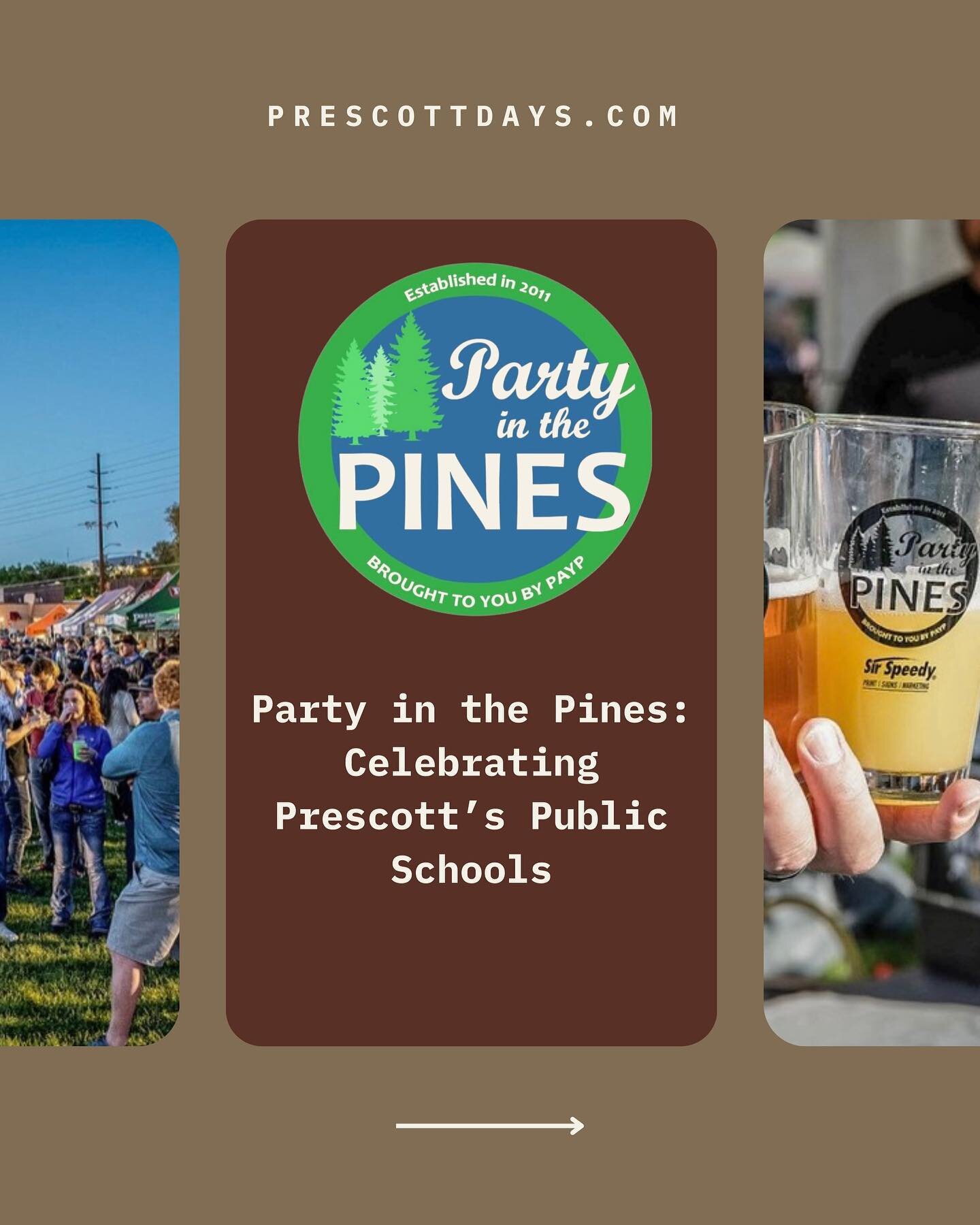 🍻🌲Party in the Pines 2023🌲🍻

When: June 3rd
Where: Mile High Middle School Field
Time: 5pm
Proceeds benefit PUSD Education Foundation!

Buy tickets online at www.partyinthepinesprescott.com!

Each purchase includes 8 drink tickets and a commemora