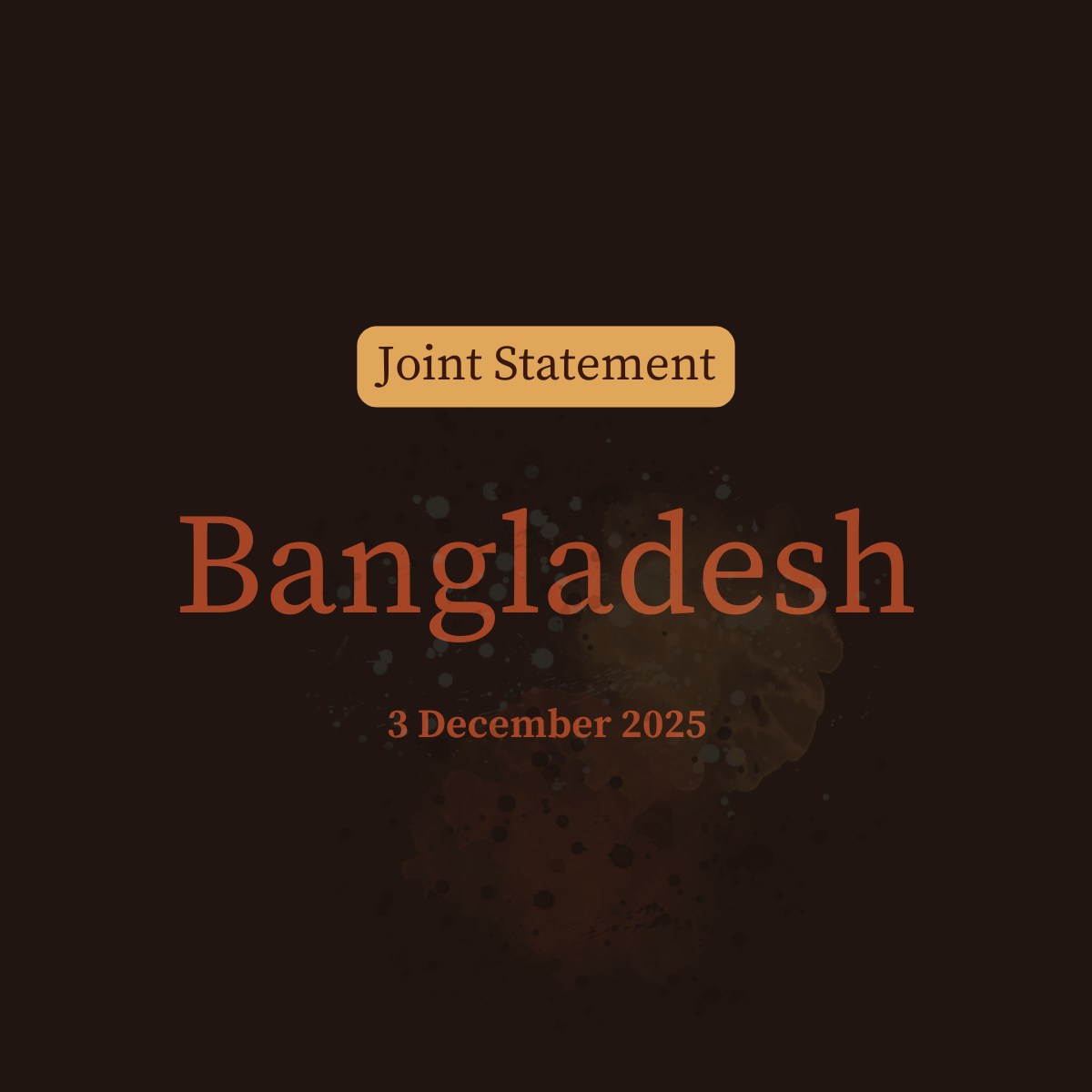 Joint statement condemning the imposition of the death penalty in Bangladesh’s International Crimes Tribunal