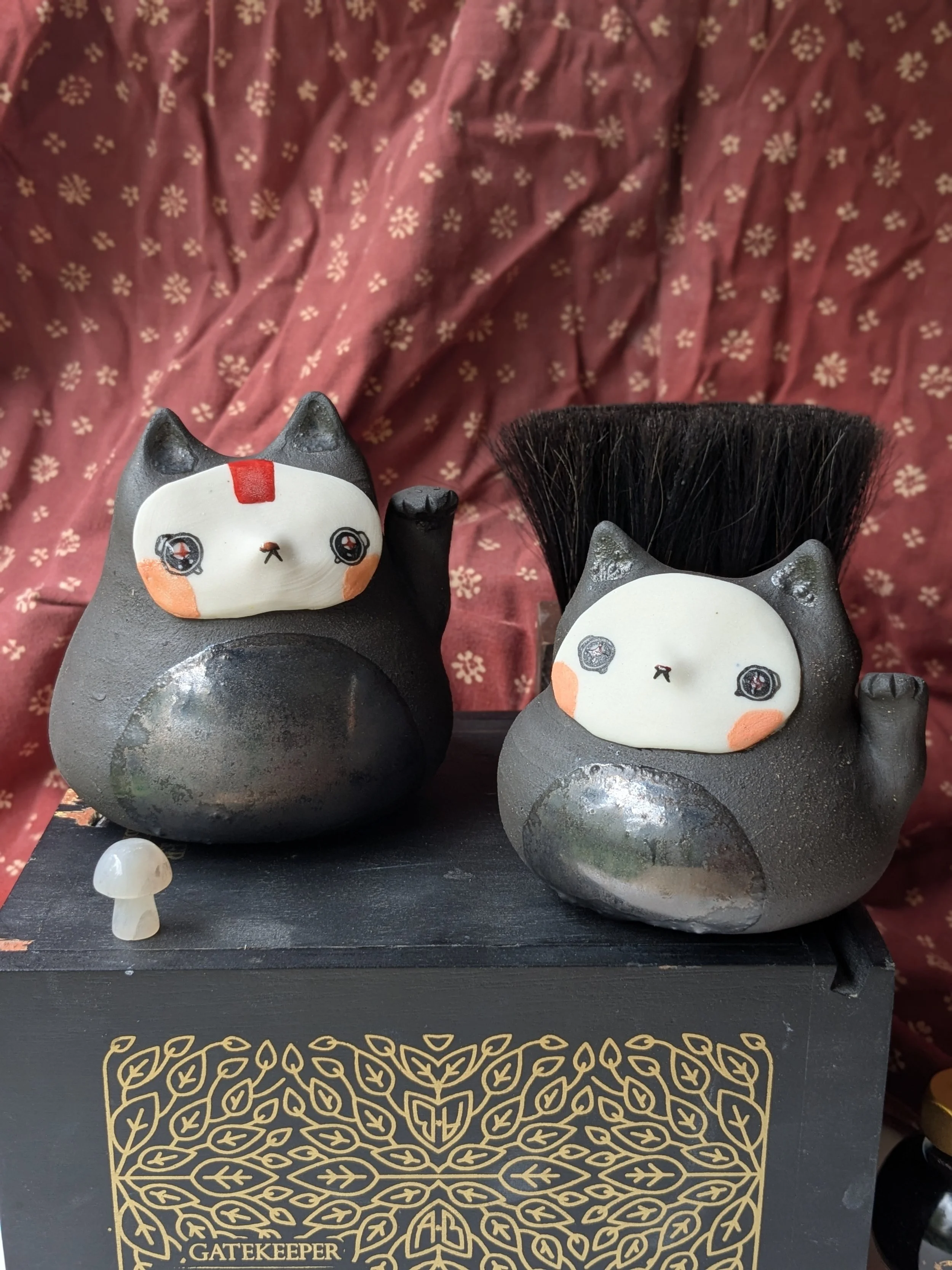 maneki neko - black