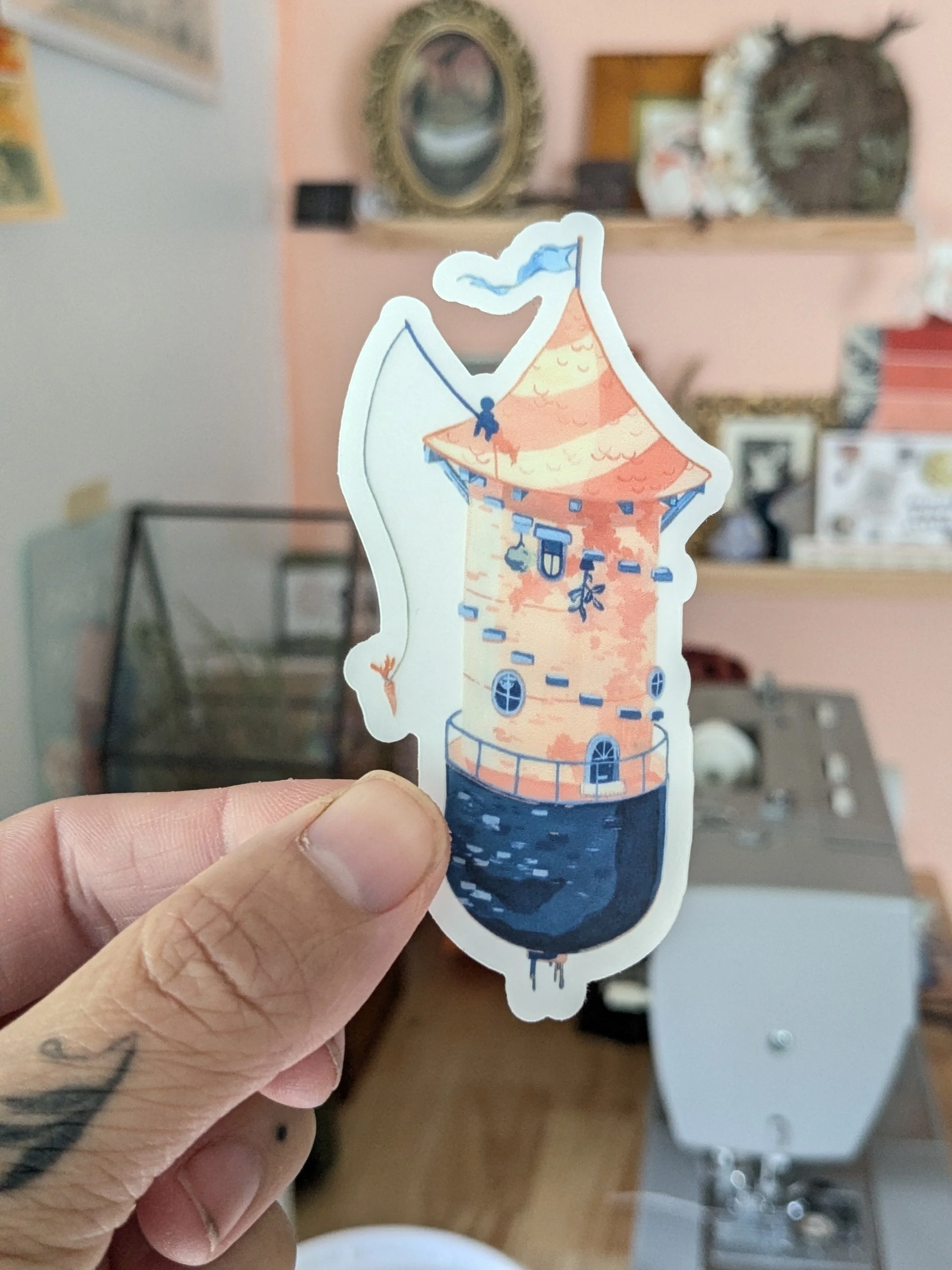floating ypsi tower sticker